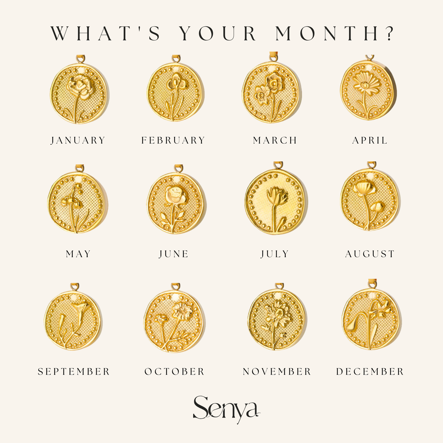 Flower Month Necklace, Birth Flower Necklace, Birth Month Flower Necklace, Gold Flower Month Necklace, Stainless Steel Flower Month Necklace, Dainty Flower Month Necklace, Delicate Flower Month Necklace, Minimalist Flower Month Necklace, Boho Flower Month Necklace, Vintage Flower Month Necklace, Meaningful Jewelry, Birth Month Jewelry, Flower Month Necklace for Mom, Flower Month Necklace for Daughter, Best Flower Month Necklace Gifts, Unique Flower Month Necklace Designs, Flower Month Necklace for Women,