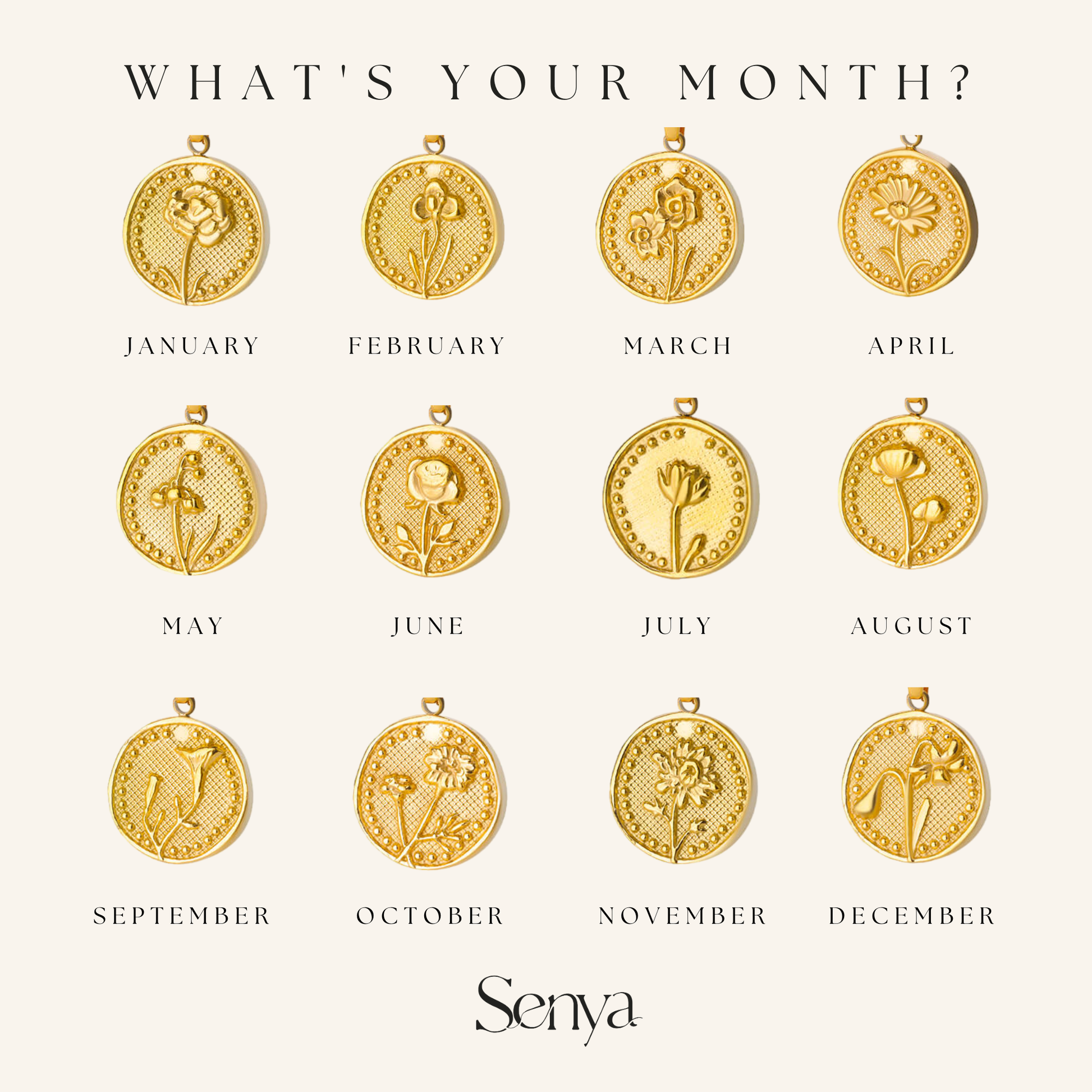 Flower Month Necklace, Birth Flower Necklace, Birth Month Flower Necklace, Gold Flower Month Necklace, Stainless Steel Flower Month Necklace, Dainty Flower Month Necklace, Delicate Flower Month Necklace, Minimalist Flower Month Necklace, Boho Flower Month Necklace, Vintage Flower Month Necklace, Meaningful Jewelry, Birth Month Jewelry, Flower Month Necklace for Mom, Flower Month Necklace for Daughter, Best Flower Month Necklace Gifts, Unique Flower Month Necklace Designs, Flower Month Necklace for Women,