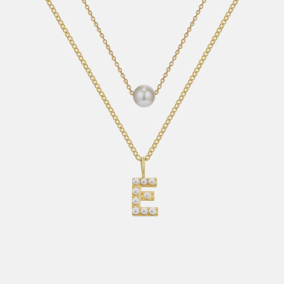 Pearl Necklace and Initial Necklace Bundle, Pearl and Initial Necklace Set, Pearl and Name Necklace Set, Personalized Pearl and Initial Necklace, Matching Pearl and Initial Necklace, Dainty Pearl and Initial Necklace Bundle, Delicate Pearl and Initial Necklace Bundle, Minimalist Pearl and Initial Necklace Bundle, Layering Pearl and Initial Necklace Bundle, Matching Pearl and Initial Necklace Set, Pearl necklace and initial necklace for women, Pearl necklace and initial necklace for girls, Best pearl necklac