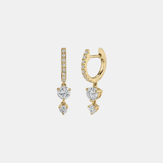 Baguette Diamond Hoop Earrings , Dainty Crystal Earrings , Diamond Hoop Earrings , Crystal Earrings , Huggie Hoops , Statement Hoops , Diamond Hoop Earrings, Crystal Earrings , 14k Gold Baguette Diamond Hoop Earrings , Sterling Silver Dainty Crystal Earrings, Geometric Hoop Earrings , Minimalist Hoop Earrings, Delicate Earrings ,