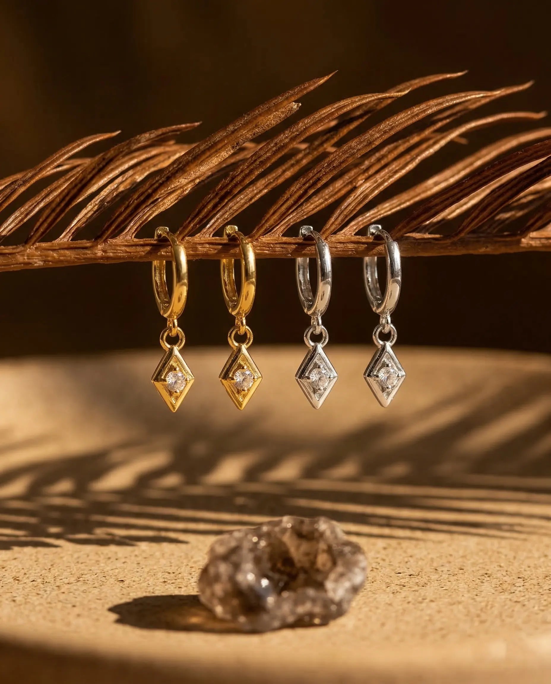 anti-tarnish-925-silver-charm-earrings-detail, radiant-polished-micro-pave-shimmer-jewelry, jewelry-for-sensitive-ears-sterling-silver, upscale-jewelry-brand-denmark, modern-classic-solitaire-design