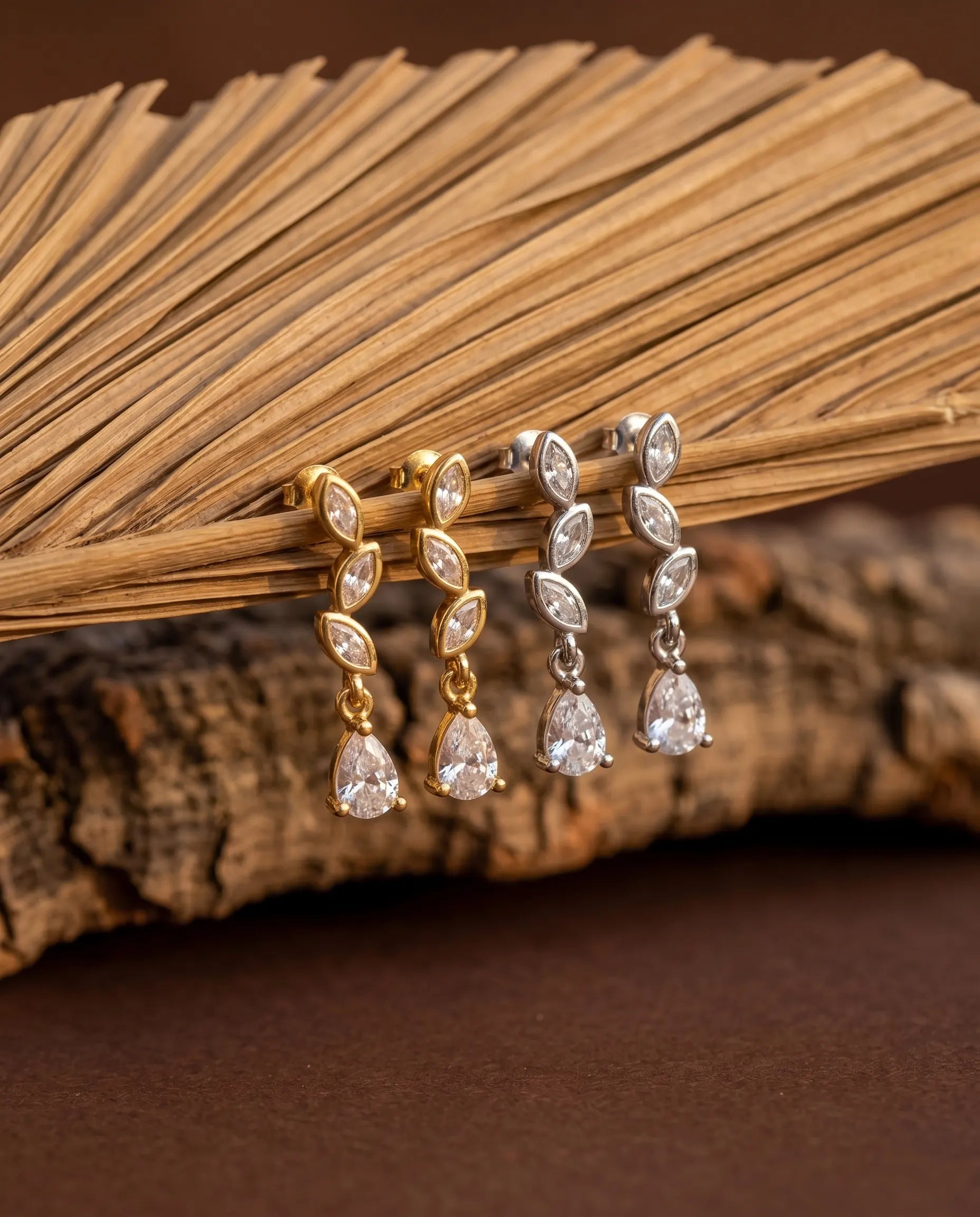 bloselle-marquise-and-pear-cut-crystal-drop-earrings-925-silver-gold-plating, elegant-bridal-wedding-jewelry-luxury, high-quality-tarnish-free-shimmering-earrings, senya-jewelry-best-seller-bloselle
