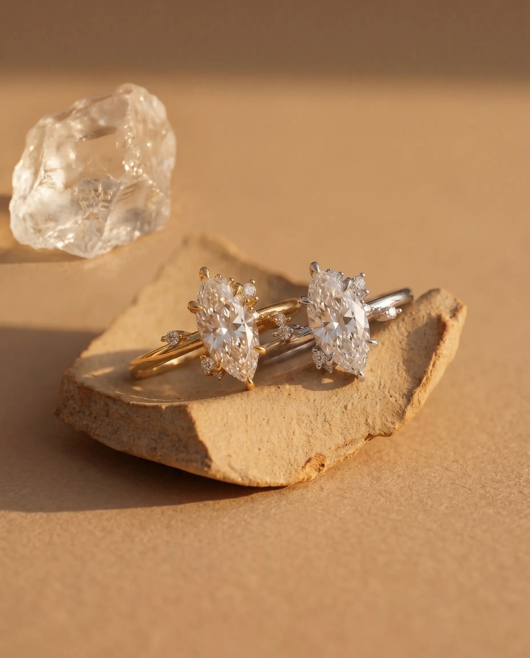 durable-925-sterling-silver-maesta-ring-detail, sophisticated-marquise-cluster-design, high-quality-18k-gold-plating-silver, anti-allergy-fine-jewelry-premium, refined-jewelry-collection-germany