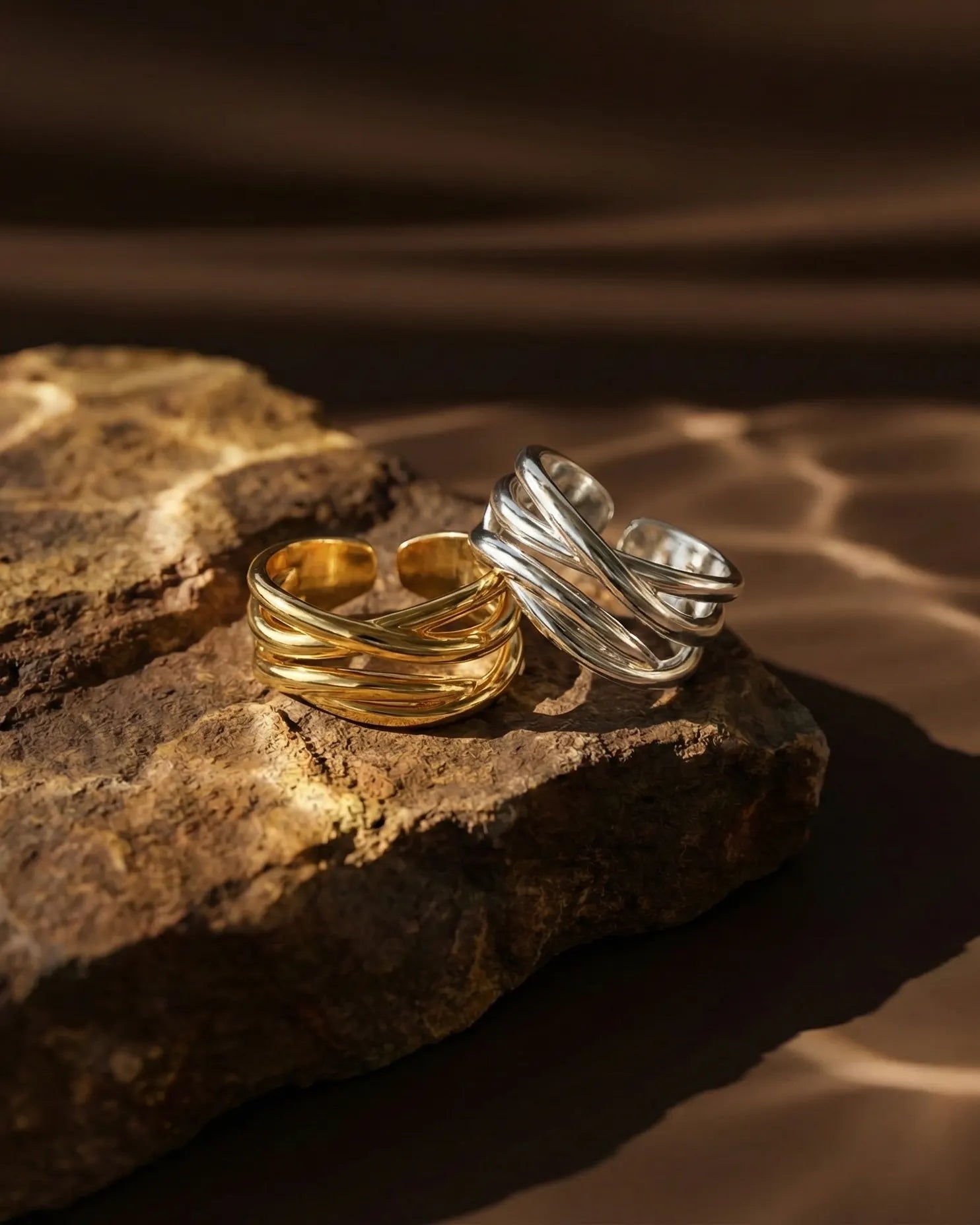 durable-waterproof-rings-outdoor-aesthetic, tarnish-free-silver-and-gold-rings, bold-crossover-design-jewelry, sustainable-sterling-silver-brand, minimalist-fashion-jewelry-trends, eco-friendly-jewelry-photography