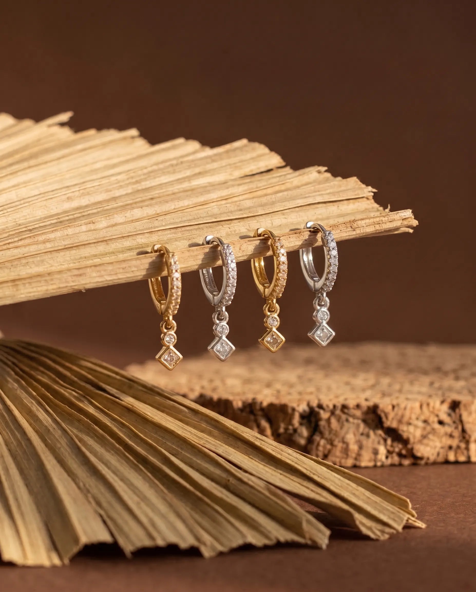 mercedes-north-star-pave-hoop-earrings-925-silver-gold-vermeil, elegant-minimalist-celestial-jewelry-luxury, high-quality-tarnish-free-star-dangle-earrings, senya-jewelry-best-seller-mercedes