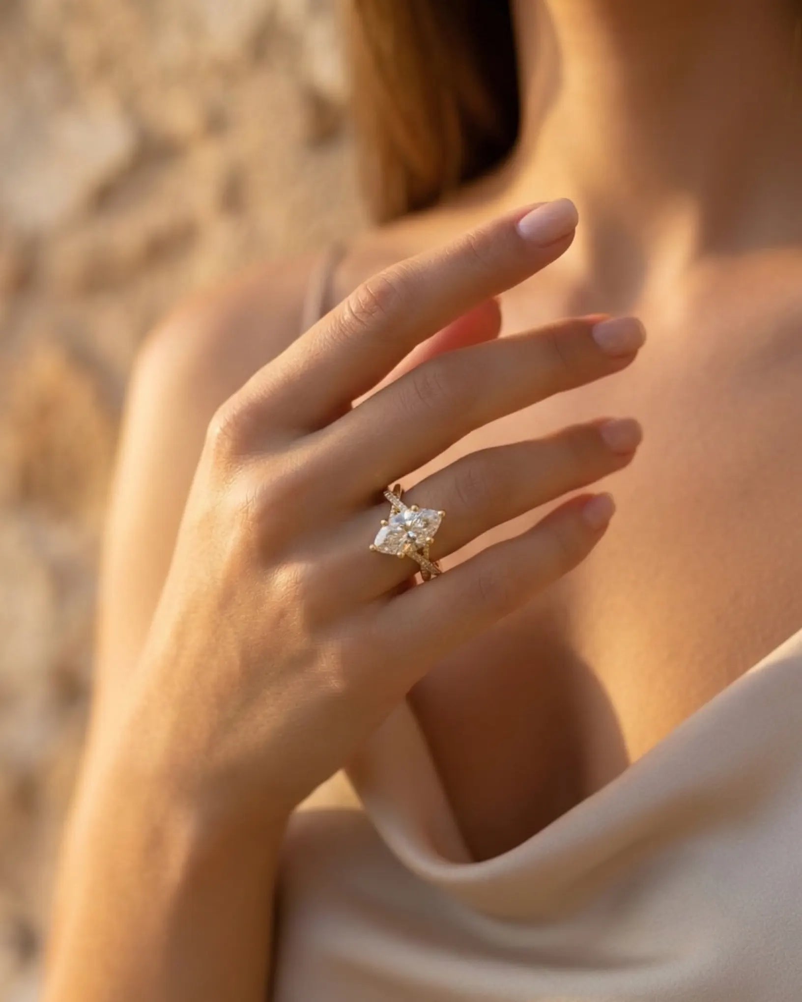 model-wearing-medea-marquise-silver-ring-lifestyle, elegant-modern-romantic-jewelry-on-hand, professional-women-luxury-accessories, chic-nature-inspired-ring-styling, luxury-lifestyle-brand-model