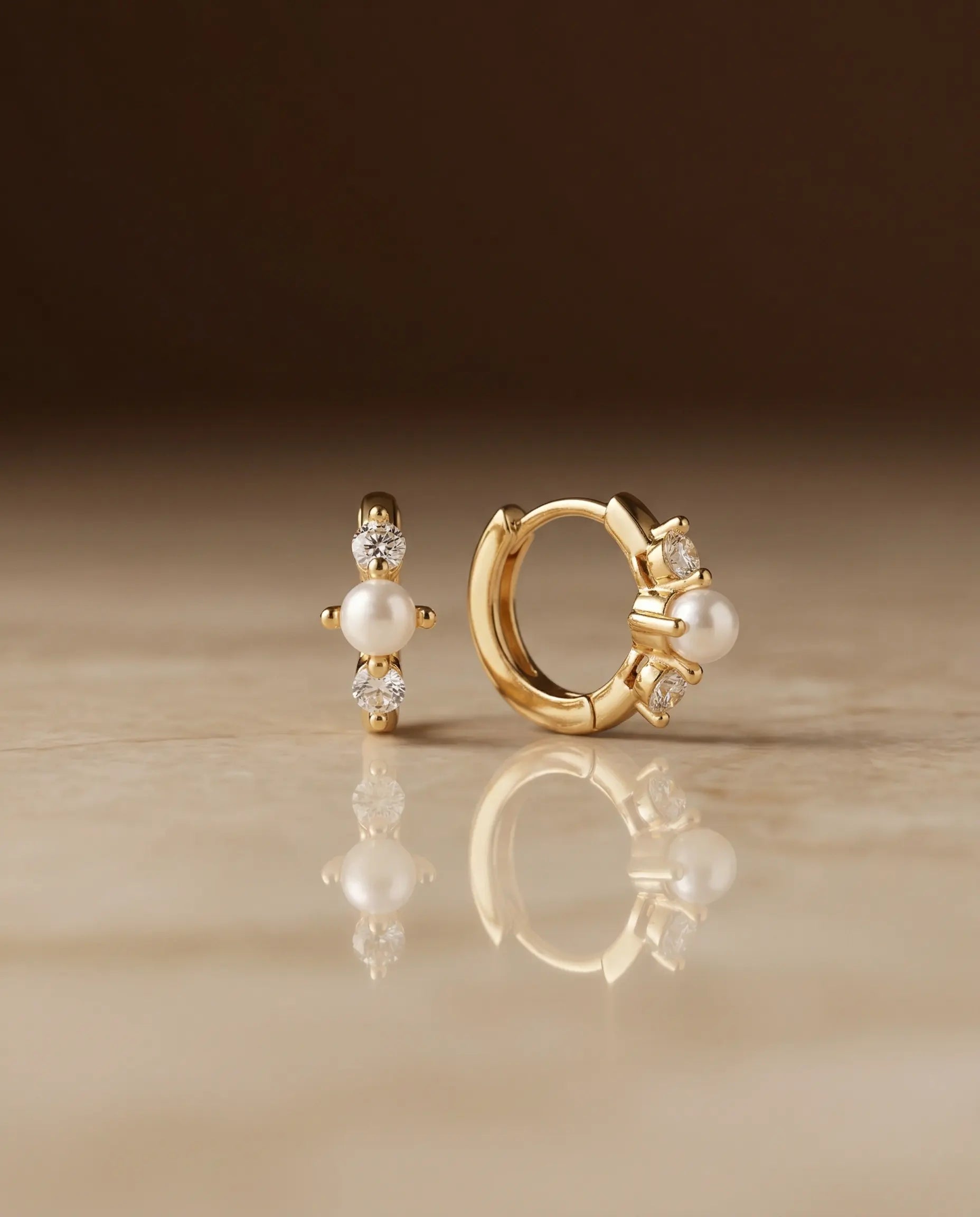 nana-dainty-pearl-and-zirconia-huggie-earrings-925-sterling-silver-gold-plating, elegant-minimalist-bridal-jewelry-luxury, high-quality-tarnish-free-shimmering-pearl-earrings, senya-jewelry-best-seller-nana