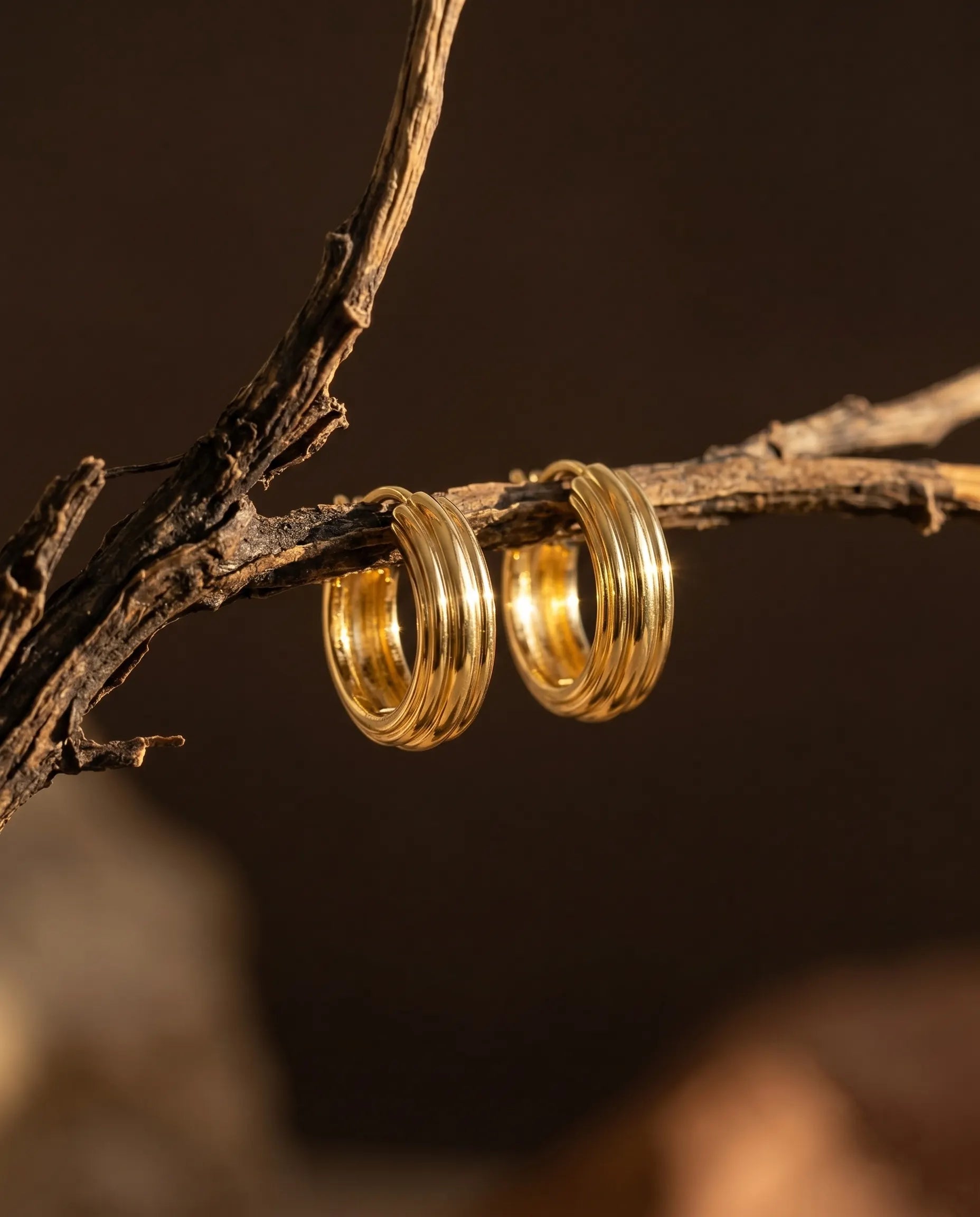 olive-textured-huggie-hoops-in-solid-925-sterling-silver-18k-gold-plated-architectural-minimalist-jewelry-design-by-senya
