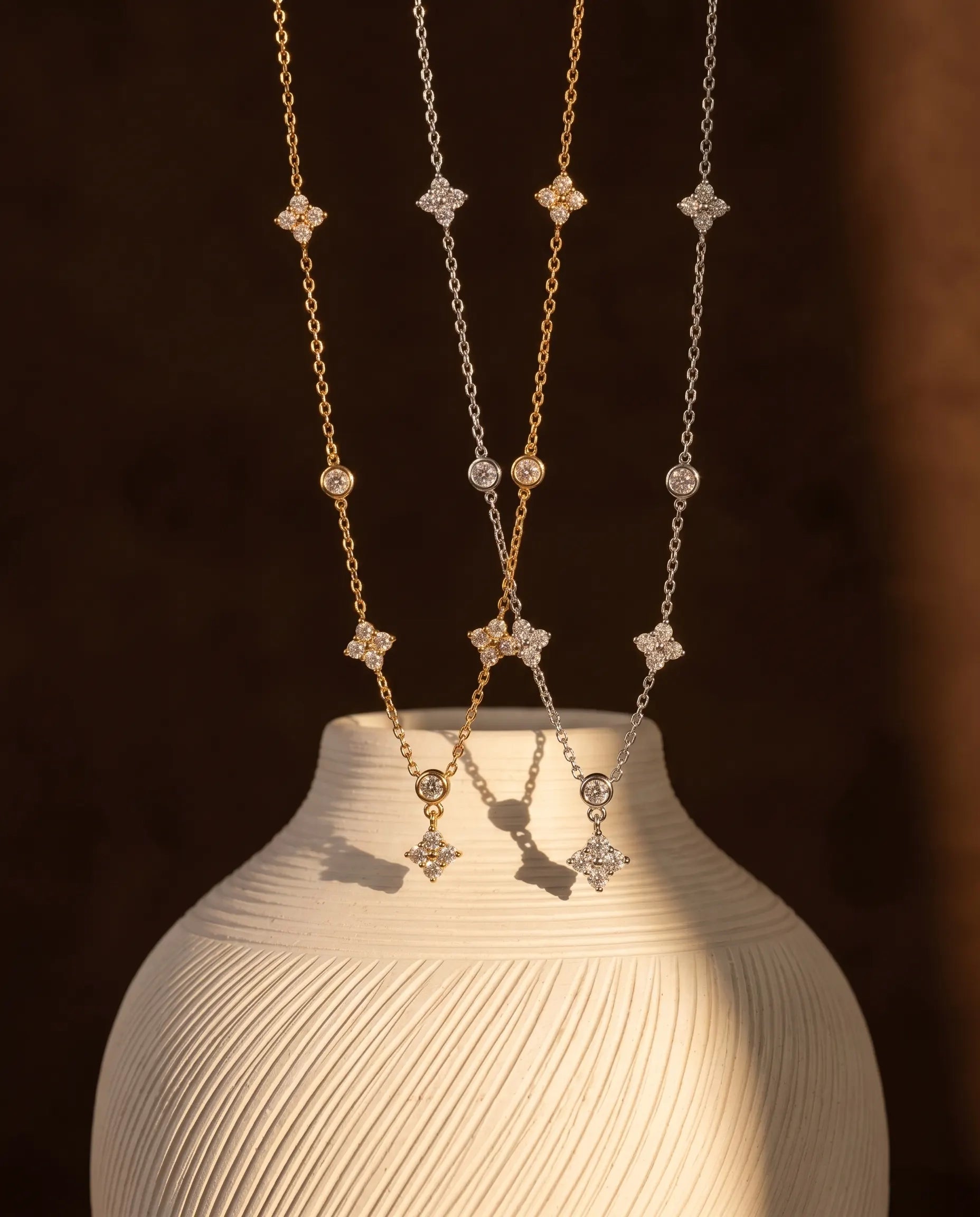 ornella-celestial-station-necklace-925-silver-gold-vermeil, elegant-minimalist-sparkling-stars-jewelry-luxury, high-quality-tarnish-free-dangles-necklace, senya-jewelry-best-seller-ornella