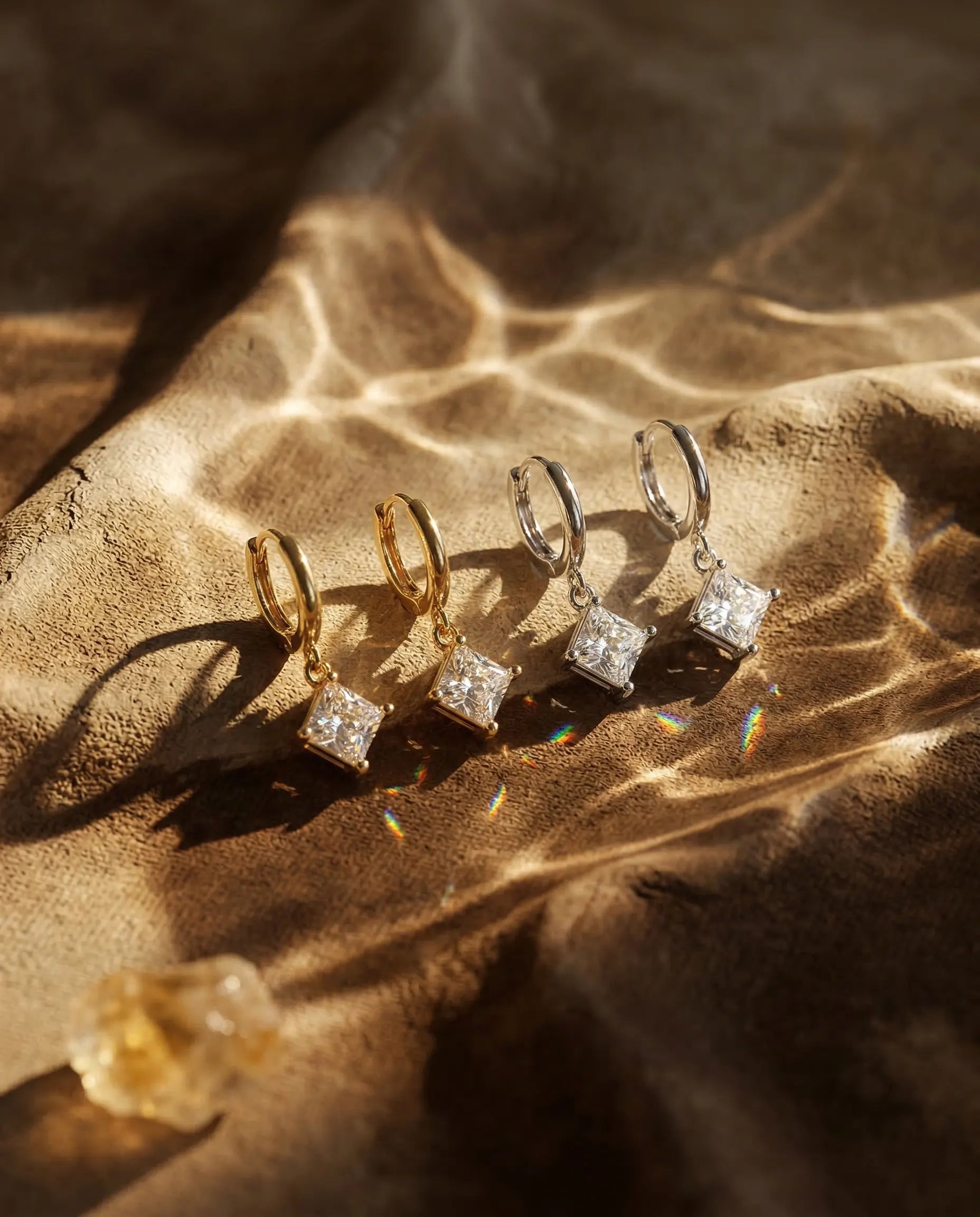 premium-quality-davina-shimmering-crystal-gold-earrings, sterling-silver-detail-europe, anniversary-gift-sparkling-mystical-jewelry, refined-minimalist-luxe-aesthetic, sustainable-silver-jewelry-brand-europe