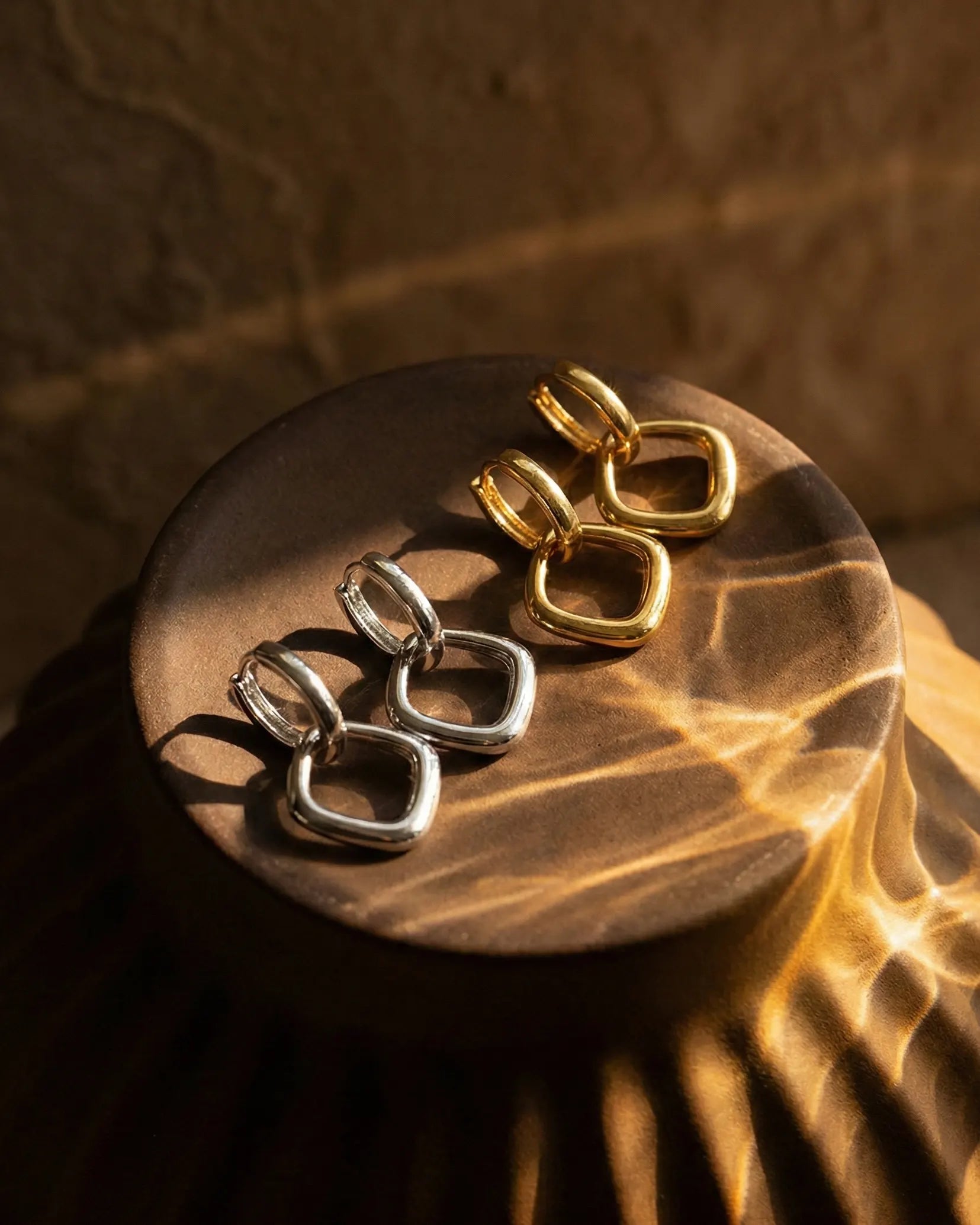 premium-quality-eliza-rhombus-earrings, durable-gold-plating-detail-europe, anniversary-gift-gold-geometric-earrings, refined-minimalist-jewelry-aesthetic, sustainable-silver-jewelry-brand-europe