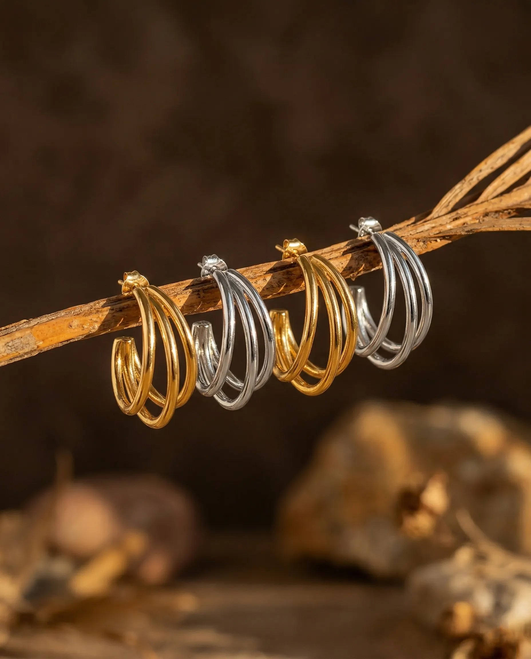premium-quality-lola-triple-layer-gold-hoops, sterling-silver-detail-europe, anniversary-gift-modern-architectural-jewelry, refined-minimalist-luxe-aesthetic, sustainable-silver-jewelry-brand-europe