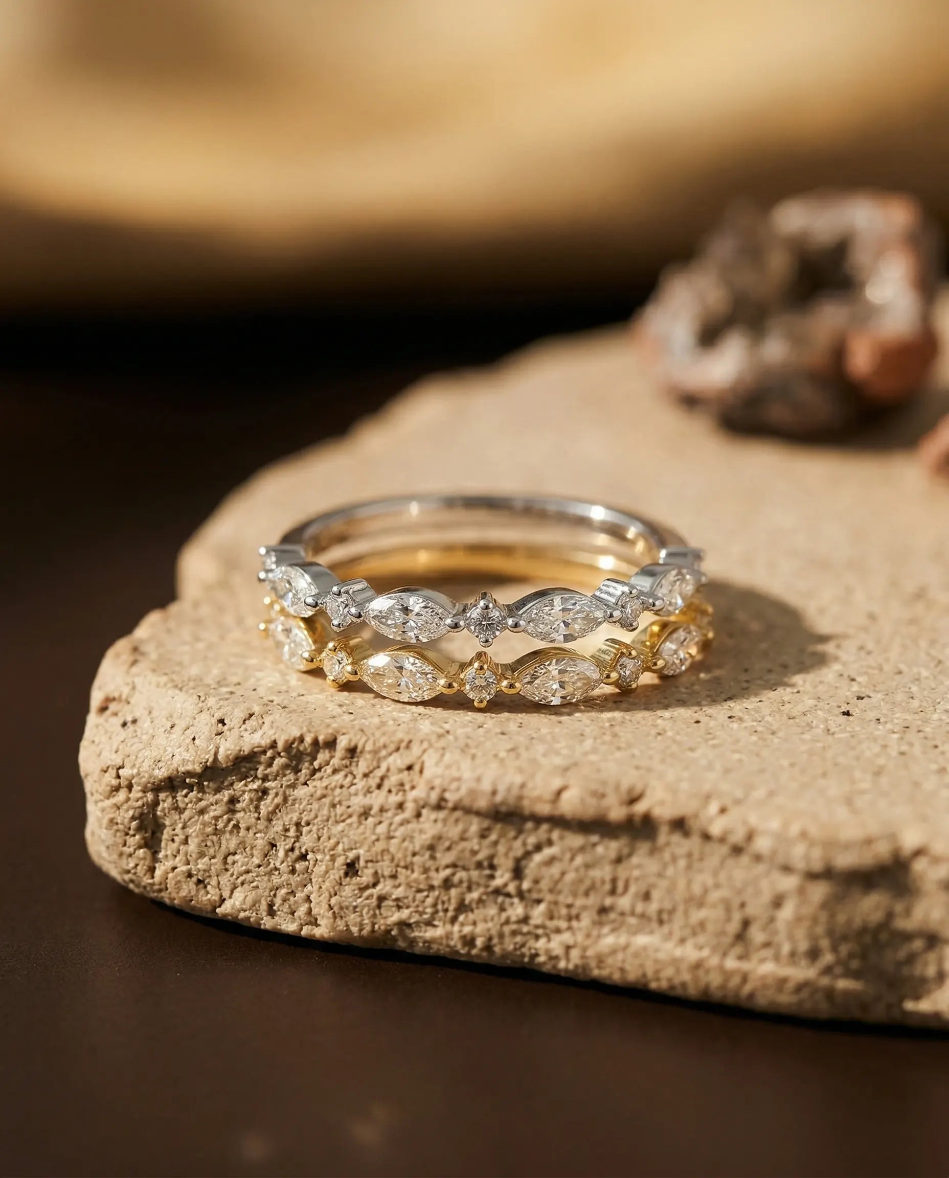 prism-alternating-marquise-eternity-ring-925-sterling-silver-gold-plating, elegant-minimalist-stacking-jewelry-luxury, high-quality-waterproof-tarnish-free-crystal-ring, senya-jewelry-best-seller-prism