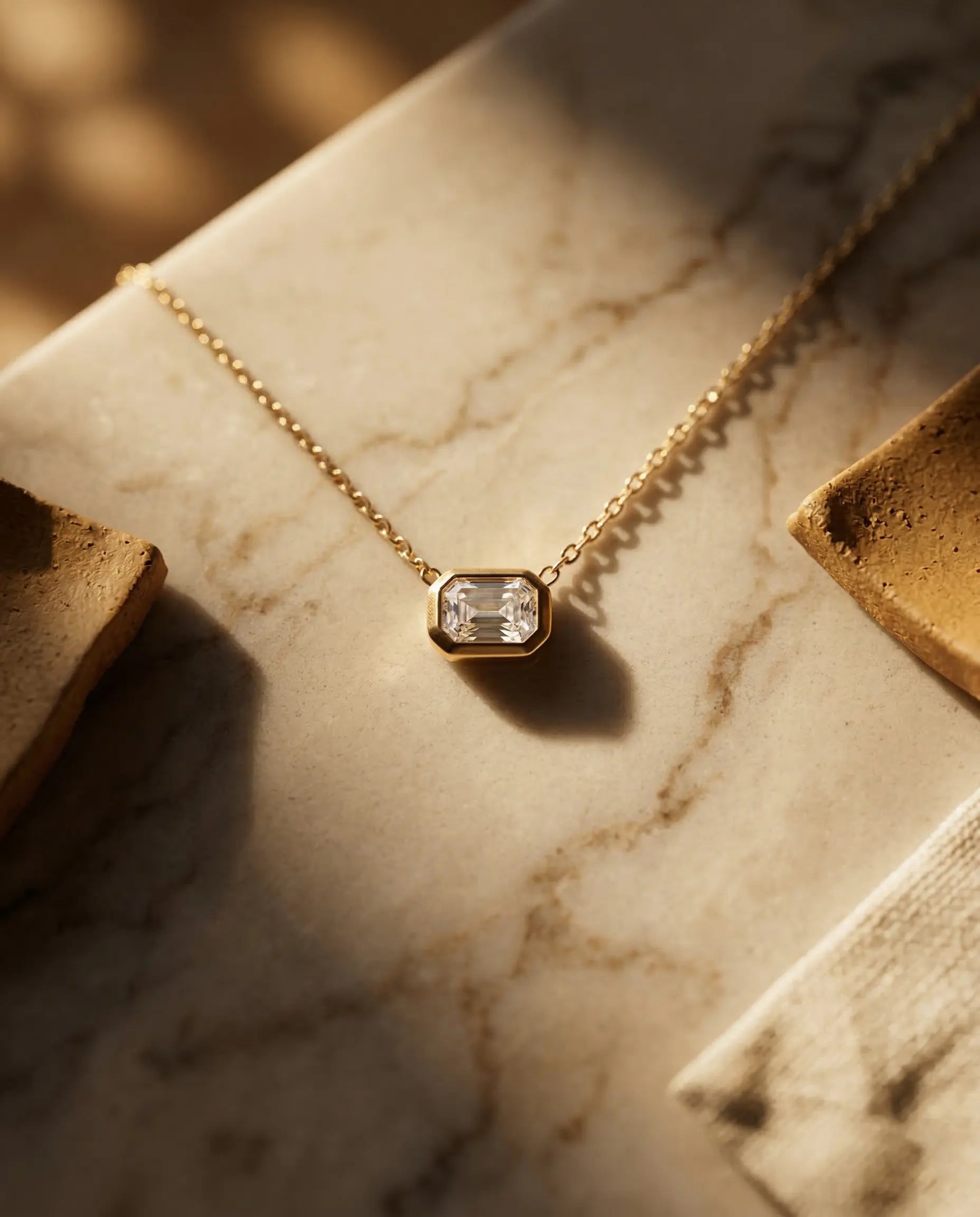 quennie-emerald-cut-bezel-necklace-gold-stainless-steel-waterproof, elegant-minimalist-rectangular-crystal-jewelry-luxury, high-quality-tarnish-free-solitaire-pendant, senya-jewelry-best-seller-quennie
