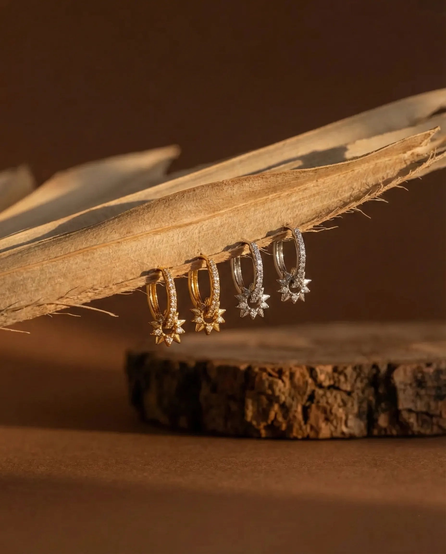 sunlight-radiance-huggie-earrings-925-sterling-silver-18k-gold-plating, elegant-minimalist-celestial-jewelry-luxury, high-quality-hypoallergenic-tarnish-free-sunburst-hoops, senya-jewelry-best-seller-sunlight