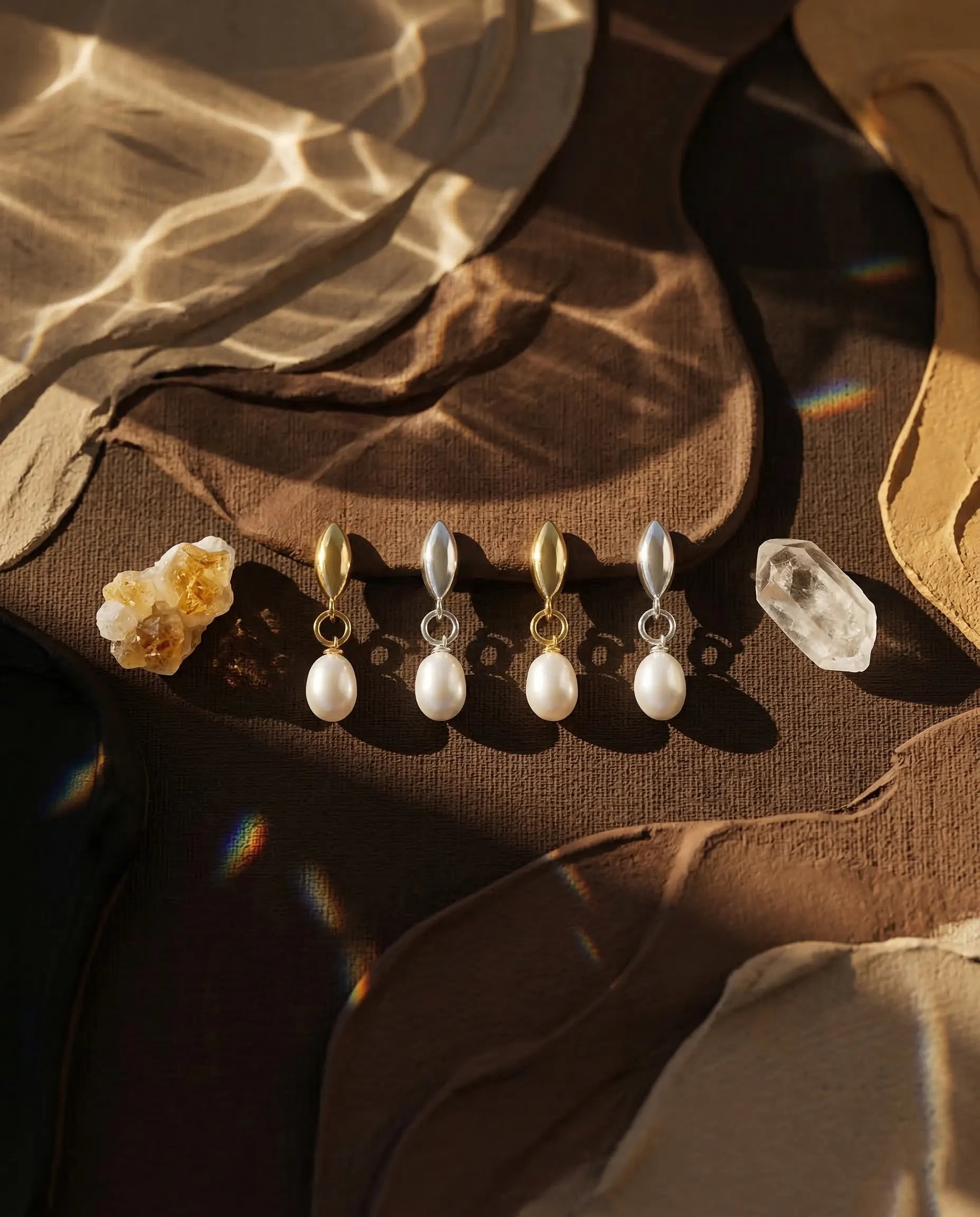 timeless-bold-aesthetic-petal-pearl-earrings-gold-silver, 18k-gold-plating-finish-detail-botanical-earrings, gift-ideas-for-women-elegant-gold-jewelry, luxury-boutique-jewelry-styling-europe