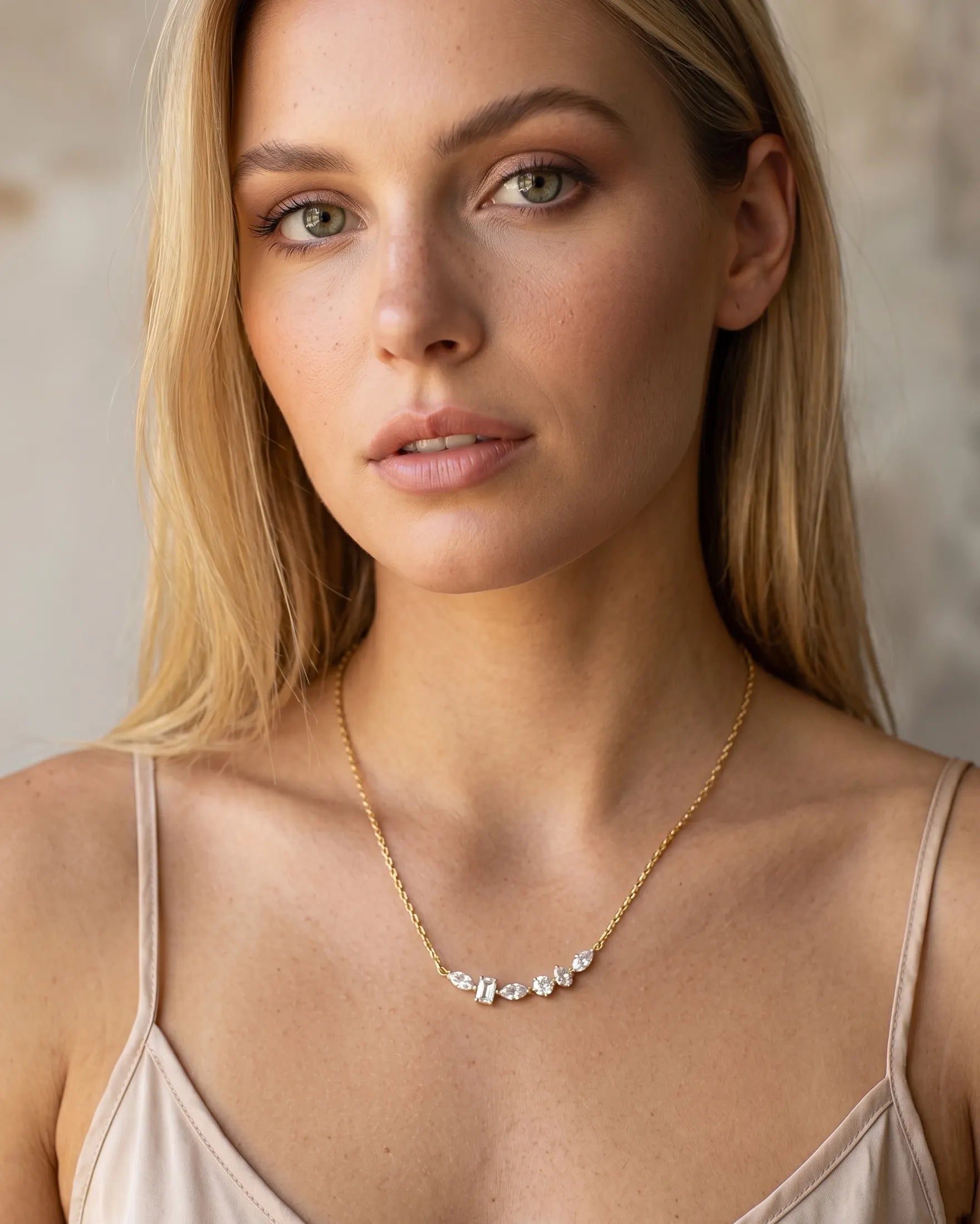 timeless-modern-deco-aesthetic-baguette-necklace, solid-925-silver-finish-detail-donna-pendant, gift-ideas-for-women-sparkling-jewelry, luxury-boutique-jewelry-netherlands, artistic-jewelry-flatlay-photography