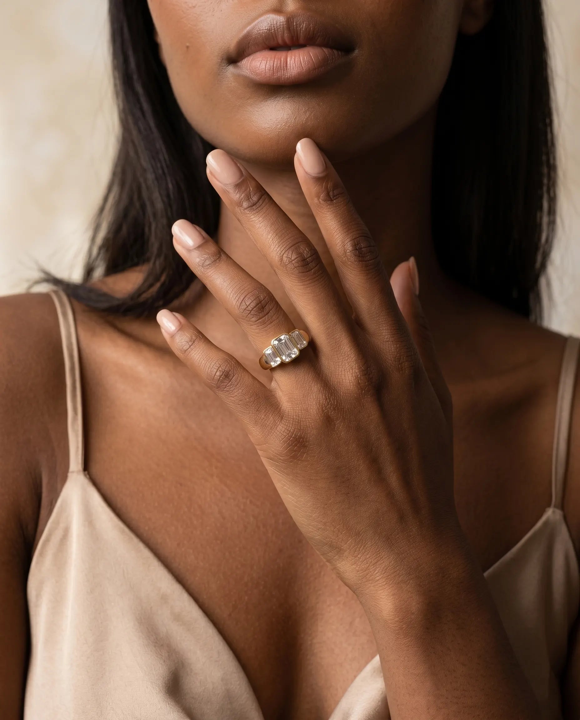 versatile-daily-wear-gold-beam-statement-ring, effortless-architectural-jewelry-style, minimalist-accessories-for-refined-look, classy-gold-pvd-ribbed-ring-lifestyle, senya-jewelry-beam-collection