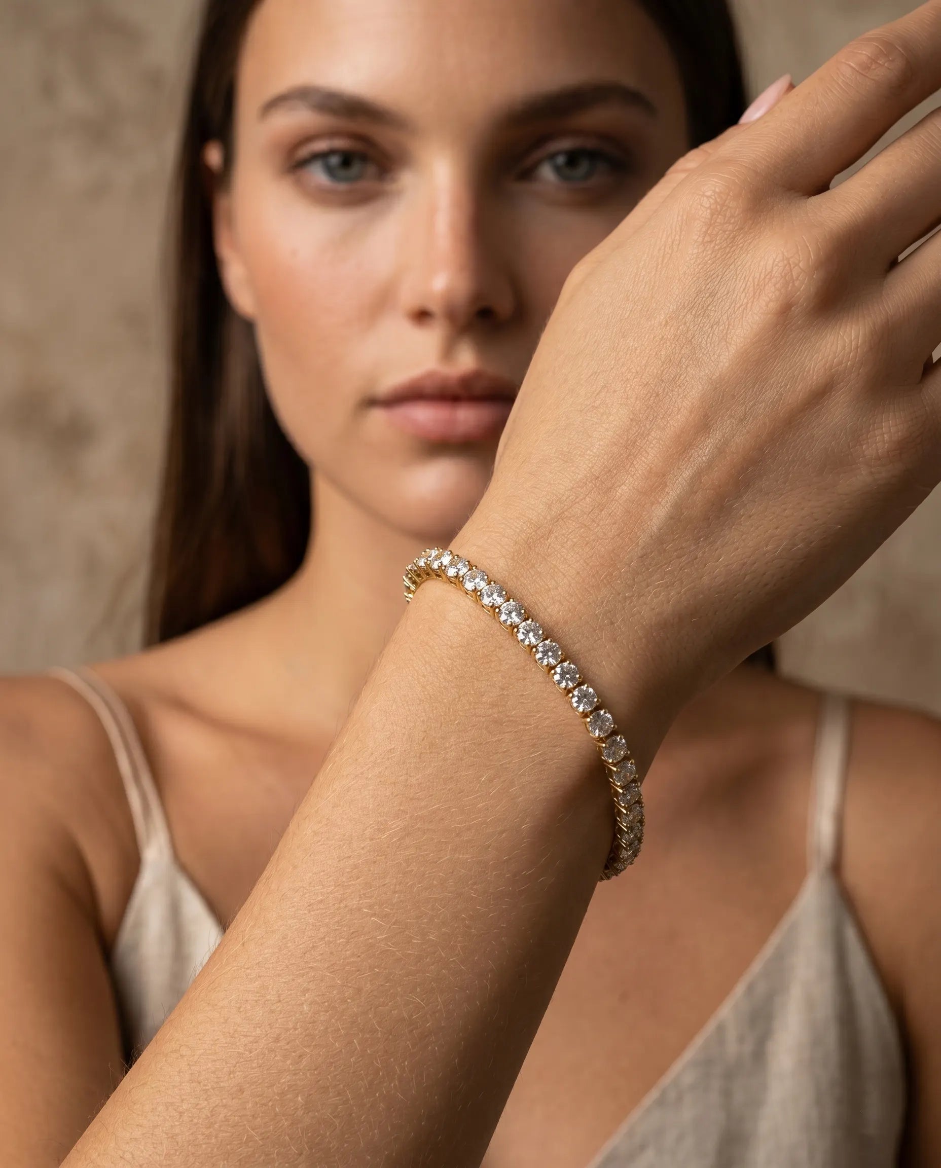 versatile-daily-wear-gold-elena-statement-bracelet, effortless-high-end-tennis-jewelry-style, minimalist-accessories-for-refined-look, classy-316l-steel-crystal-bracelet-lifestyle, senya-jewelry-elena-collection