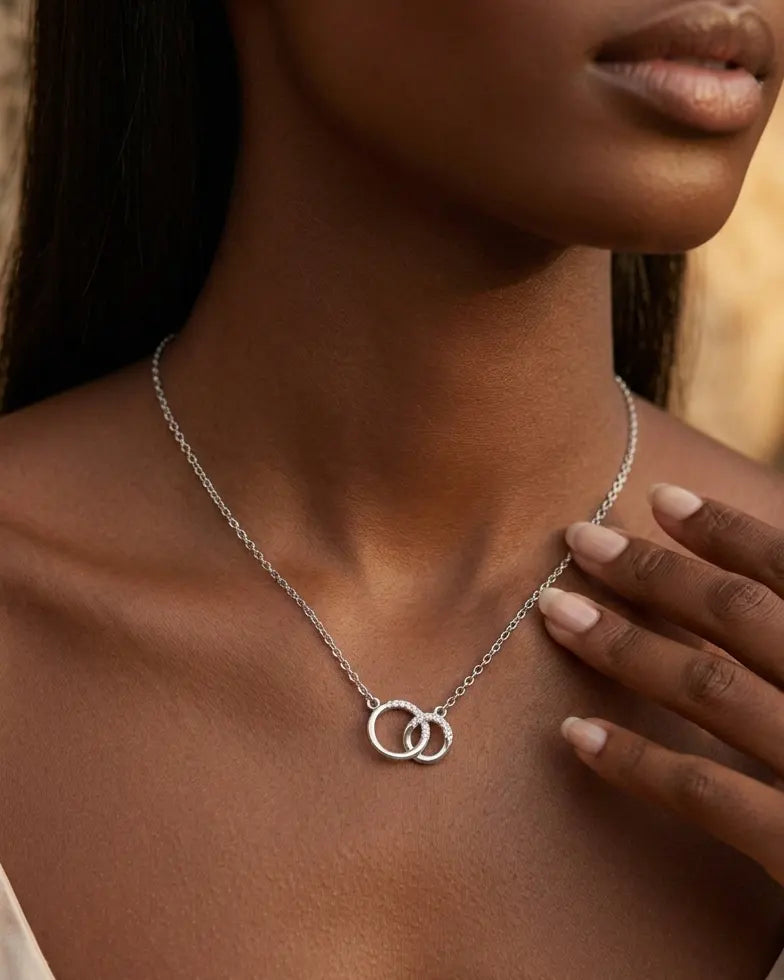versatile-daily-wear-silver-circles-necklace, effortless-elegance-layering-jewelry-style, minimalist-accessories-for-refined-look, classy-925-silver-pendant-necklace, senya-jewelry-nuvia-collection