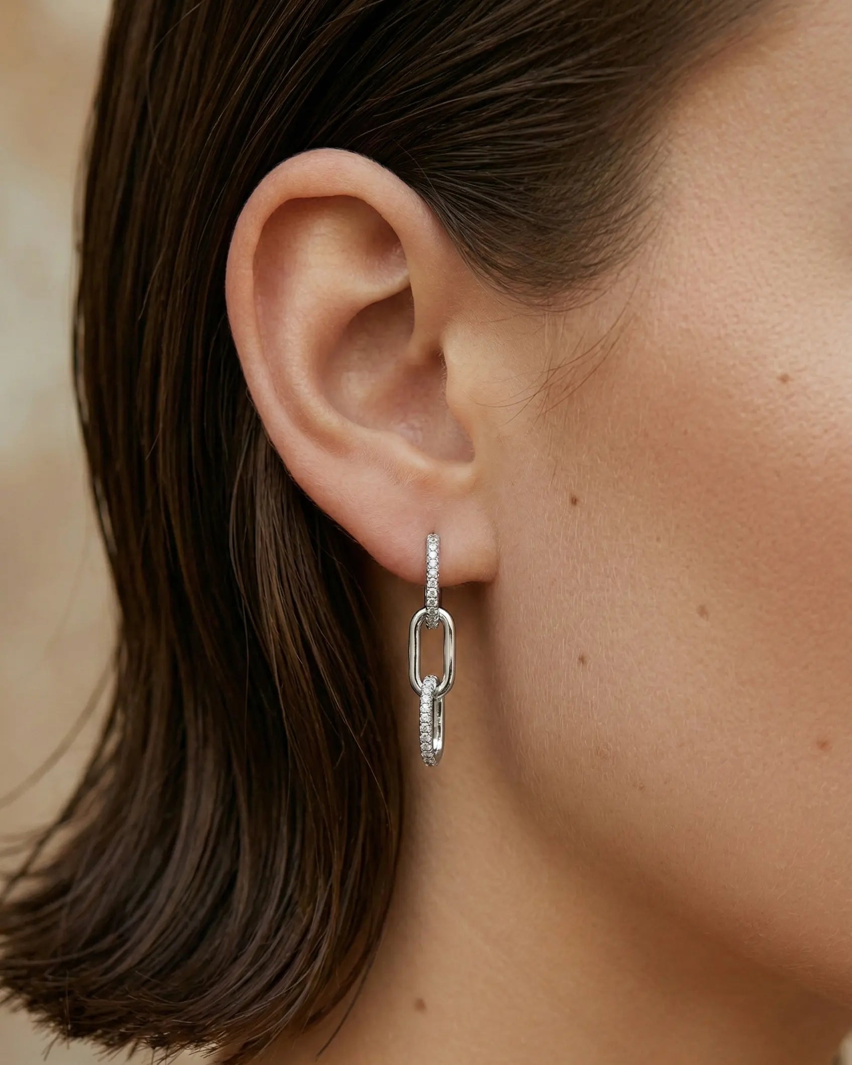 versatile-daily-wear-silver-paperclip-drop-earrings, effortless-elegance-jewelry-style, minimalist-accessories-for-office-chic, classy-925-silver-link-earrings-lifestyle, high-shine-brooklyn-collection-earrings
