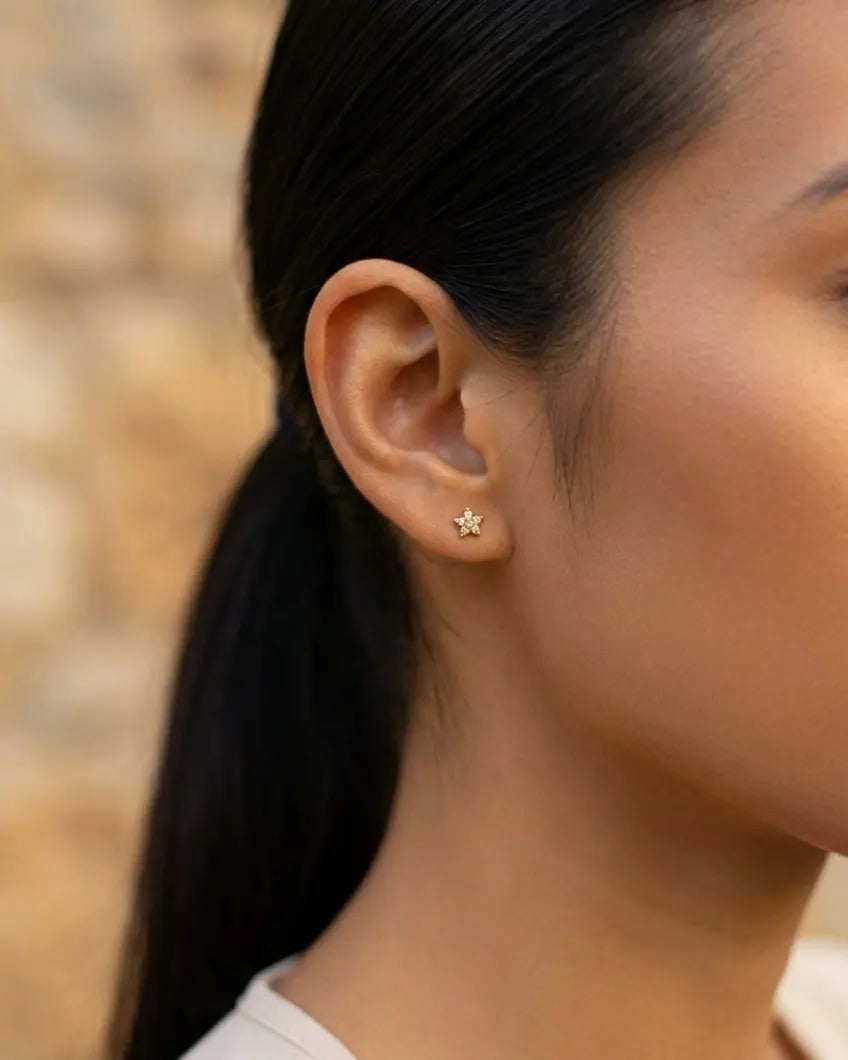 versatile-daily-wear-star-stud-earrings, effortless-elegance-jewelry-style, minimalist-accessories-for-curated-ear, classy-gold-plated-studs-lifestyle, senya-jewelry-alexa-collection