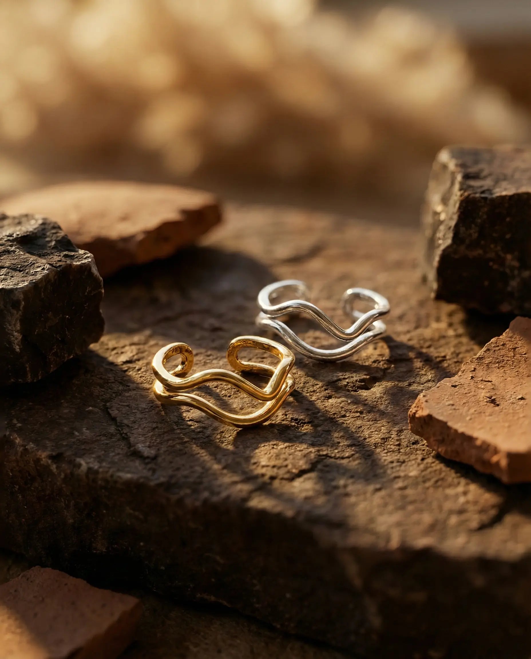 wave-double-band-ring-925-sterling-silver-gold-vermeil, elegant-minimalist-ocean-inspired-jewelry-luxury, high-quality-polished-organic-ring, senya-jewelry-best-seller-wave