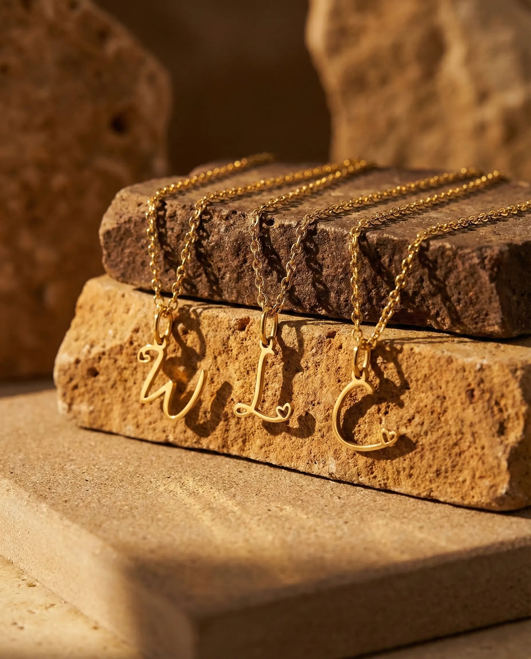 zahara-initial-necklace-gold-pvd-stainless-steel, elegant-personalized-script-letter-pendant, luxury-waterproof-jewelry-aesthetic, 316L-stainless-steel-necklace-europe, senya-jewelry-best-seller-zahara