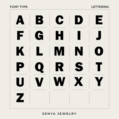 Faye Ribbed Initial Necklace Senya