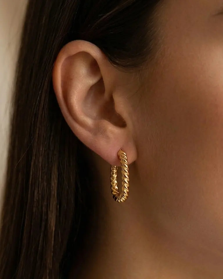 Mimi Huggie Hoop Earrings Senya