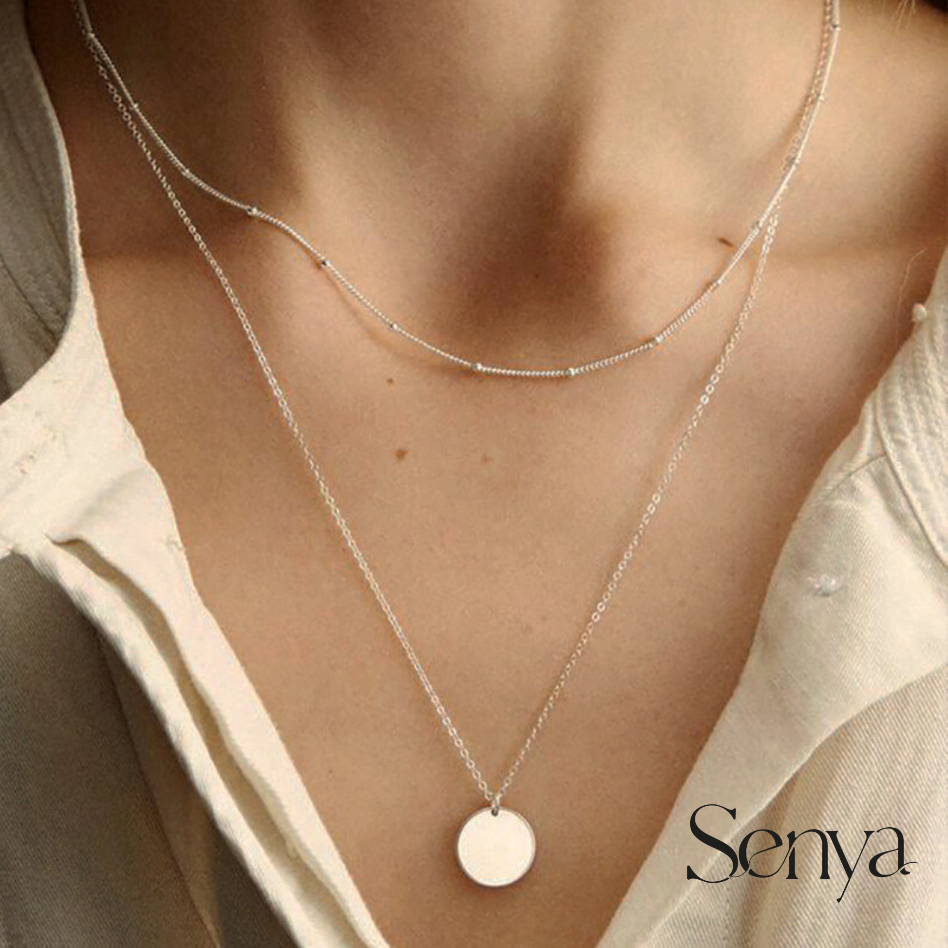 how much does a circle necklace layering set cost, are circle necklace layering sets in style, what to wear with a circle necklace layering set, unique circle necklace layering set designs,