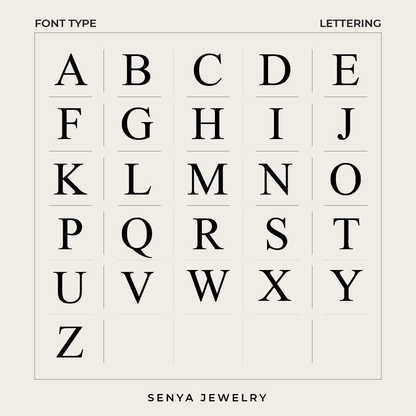 Aurora Mother of Pearl Initial Necklace Senya