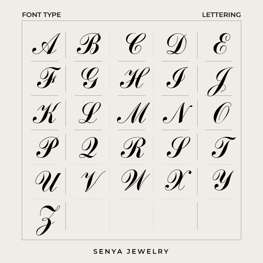 Lenora Cursive Initial Necklace Senya