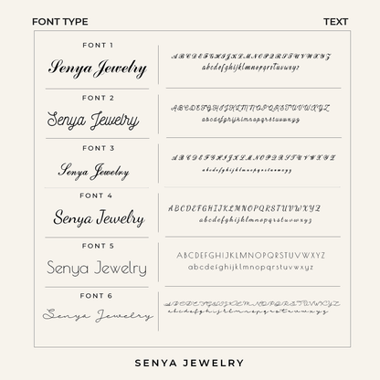 Alba Custom Name Necklace Senya