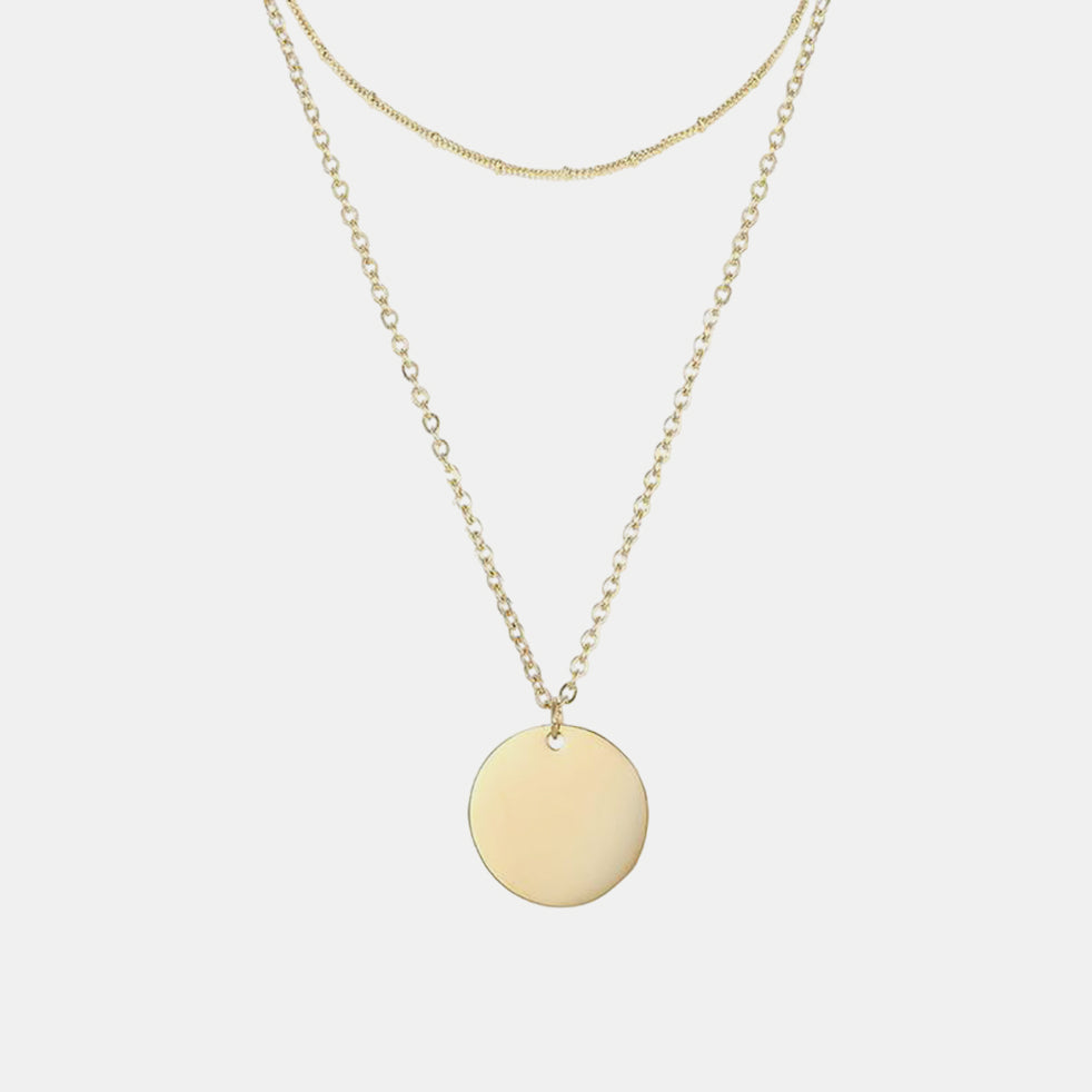 circle necklace layering set, layered circle necklace, gold circle necklace set, silver circle necklace set, minimalist necklace set, delicate necklace set, everyday necklace set,