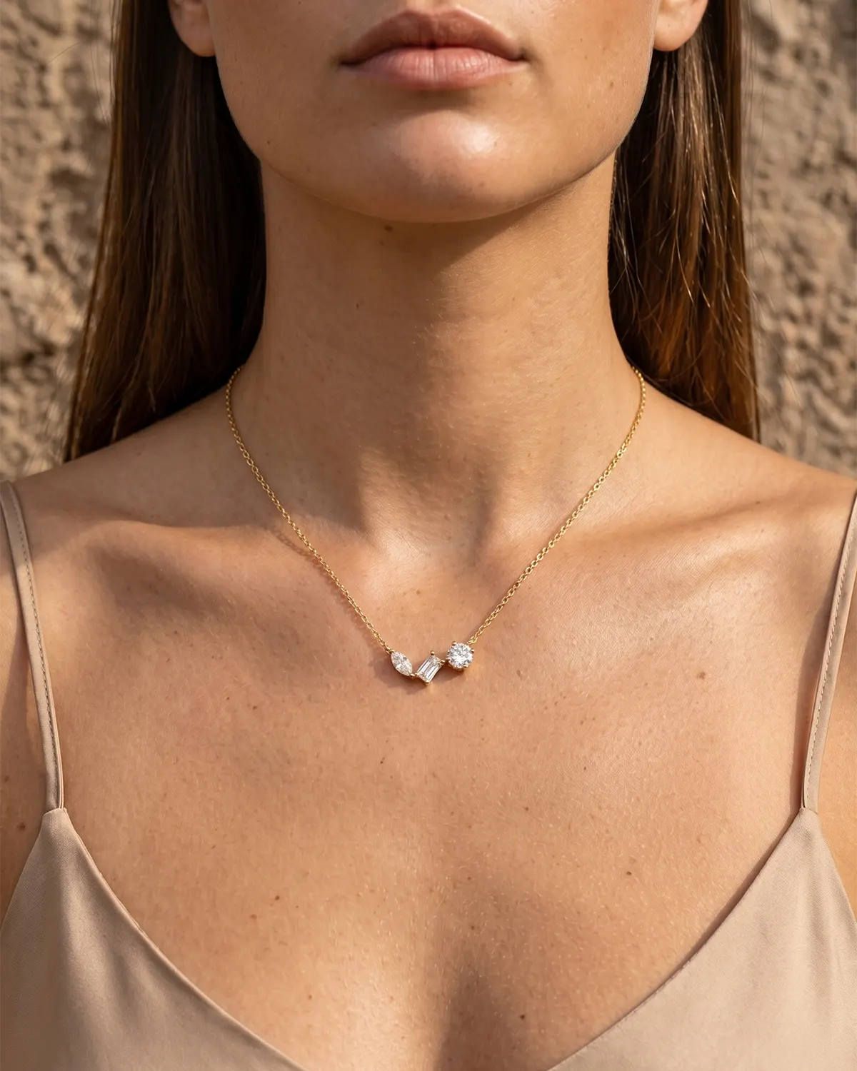 adara-pendant-necklace-featuring-three-stone-crystal-cluster-on-waterproof-18k-gold-plated-chain-minimalist-jewelry-design-by-senya