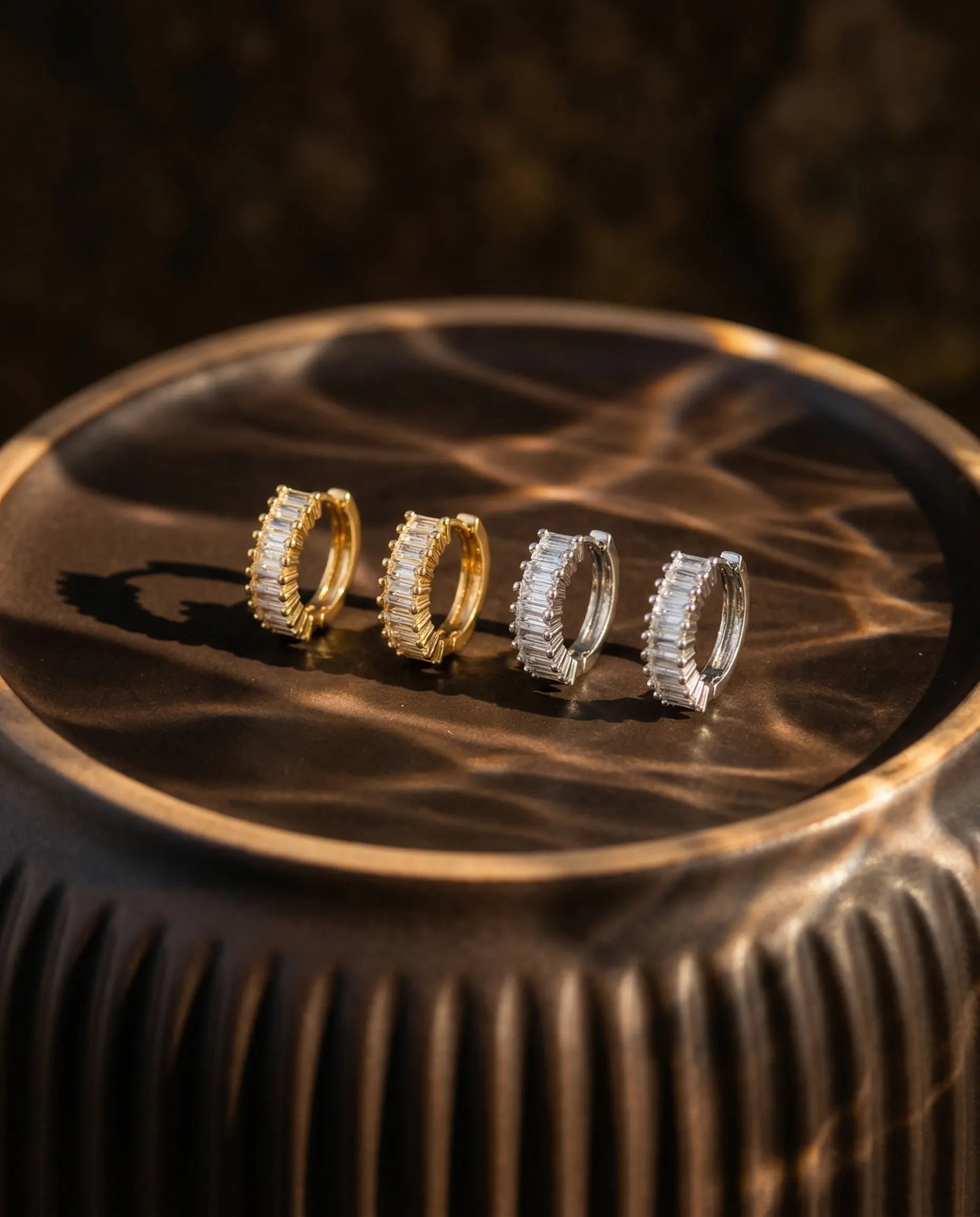 anti-tarnish-925-silver-lydia-earrings-detail, radiant-polished-baguette-shimmer-jewelry, jewelry-for-sensitive-ears-sterling-silver, upscale-jewelry-brand-denmark, modern-classic-pave-design