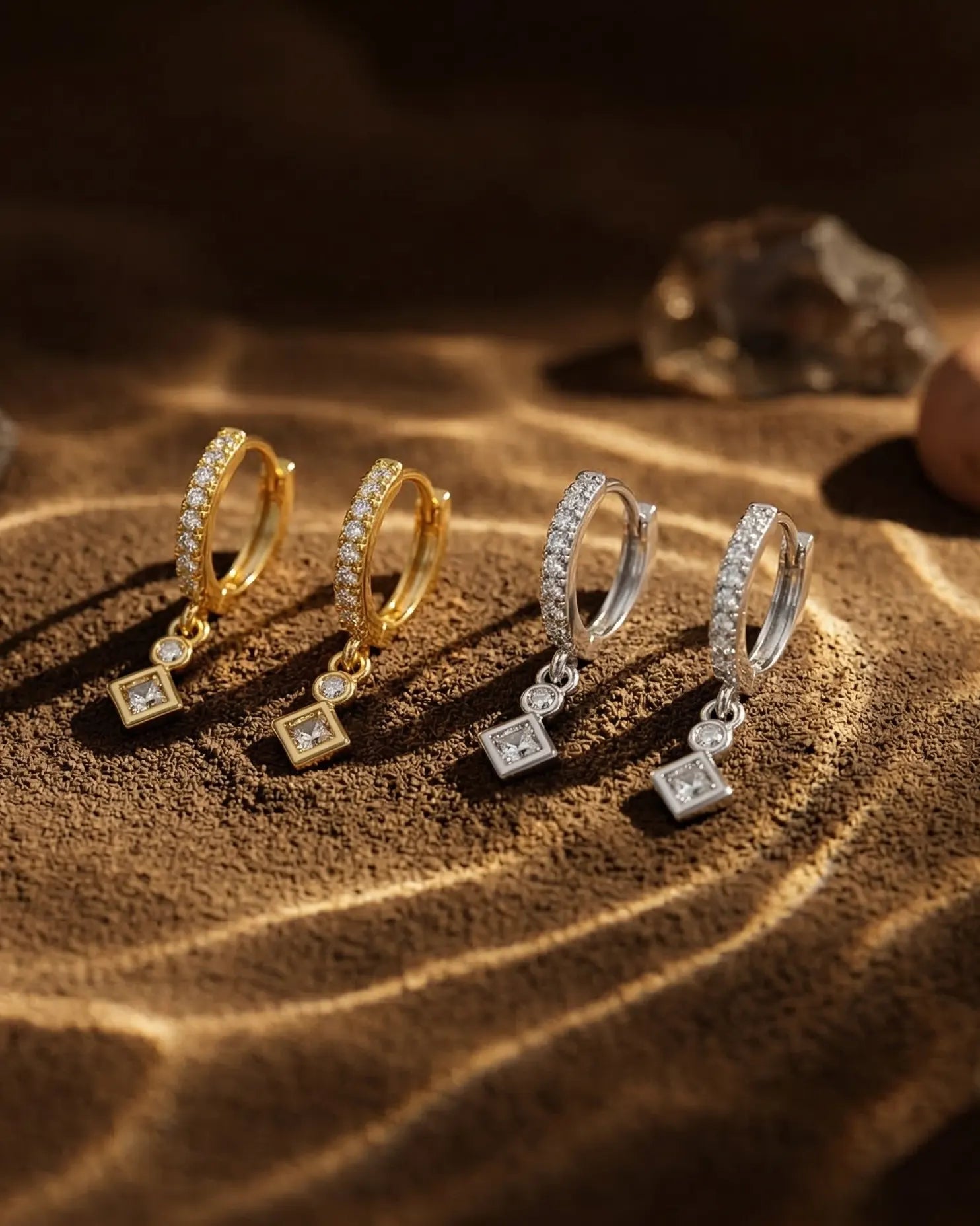 anti-tarnish-925-silver-mercedes-earrings-detail, radiant-polished-star-shimmer-jewelry, jewelry-for-sensitive-ears-sterling-silver, upscale-jewelry-brand-denmark, modern-classic-pave-star-design