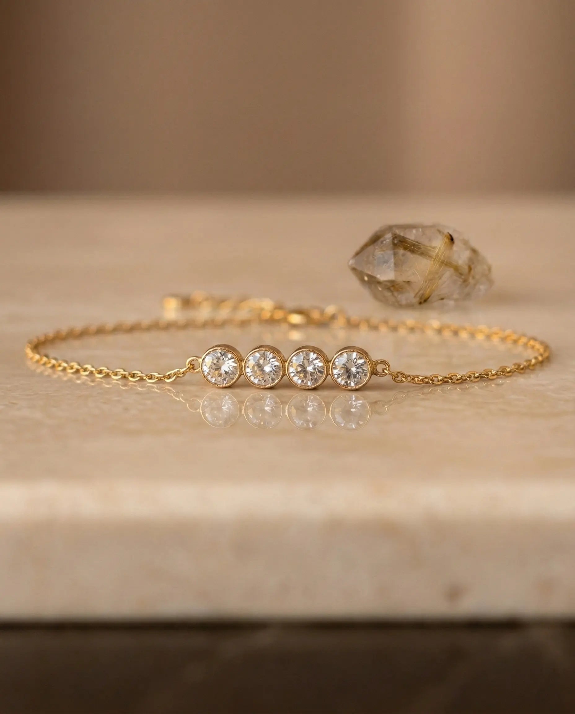 bellima-zirconia-station-bracelet-gold-pvd-steel, elegant-delicate-sparkling-chain-luxury, luxury-waterproof-jewelry-aesthetic, 316L-stainless-steel-bracelet-europe, senya-jewelry-best-seller-bellima