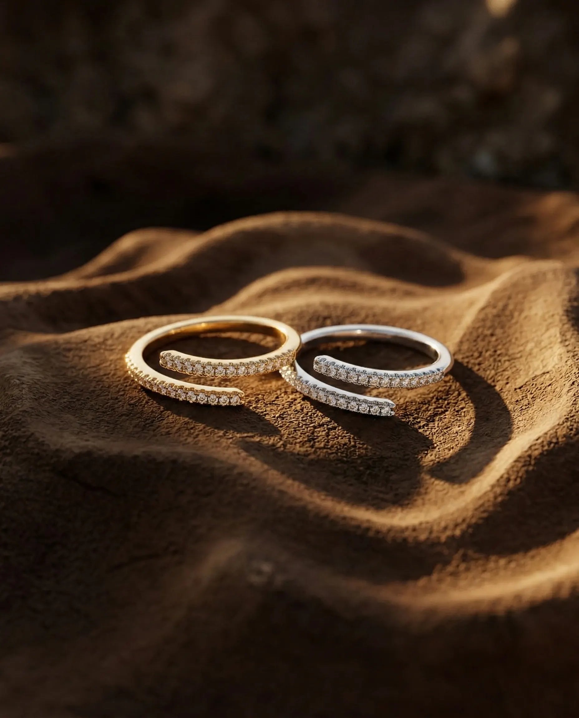 cleo-adjustable-double-band-ring-925-sterling-silver-18k-gold-plating, elegant-minimalist-architectural-jewelry-luxury, high-quality-hypoallergenic-tarnish-free-pave-wrap-ring, senya-jewelry-best-seller-cleo