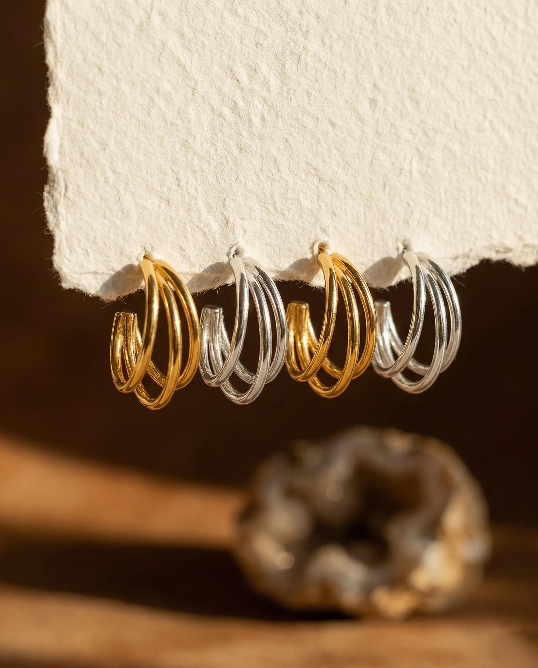 lola-triple-layer-stacked-hoop-earrings-925-sterling-silver-18k-gold-plating, elegant-minimalist-architectural-jewelry-luxury, high-quality-hypoallergenic-tarnish-free-multi-row-hoops, senya-jewelry-best-seller-lola