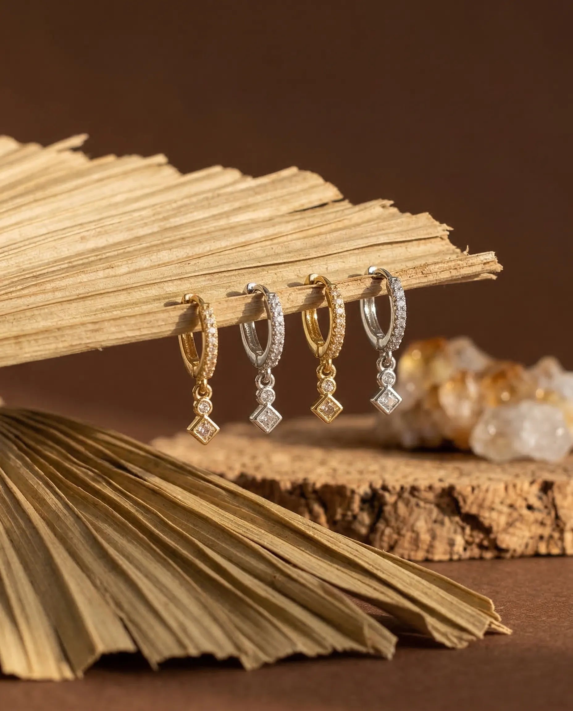 mercedes-north-star-pave-hoop-earrings-925-silver-gold-vermeil, elegant-minimalist-celestial-jewelry-luxury, high-quality-tarnish-free-star-dangle-earrings, senya-jewelry-best-seller-mercedes