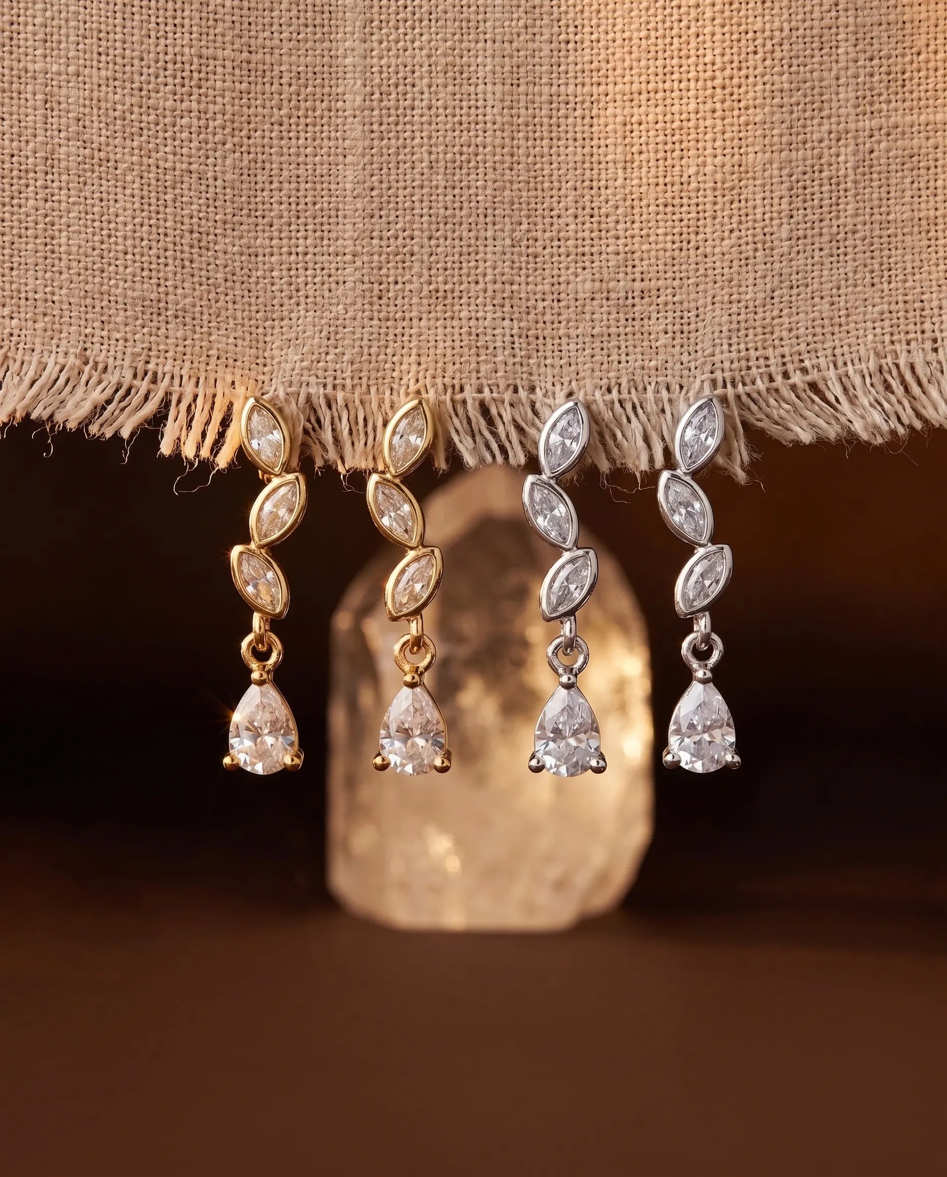 premium-quality-bloselle-shimmering-crystal-gold-earrings, sterling-silver-detail-europe, anniversary-gift-sparkling-modern-jewelry, refined-minimalist-luxe-aesthetic, sustainable-silver-jewelry-brand-europe