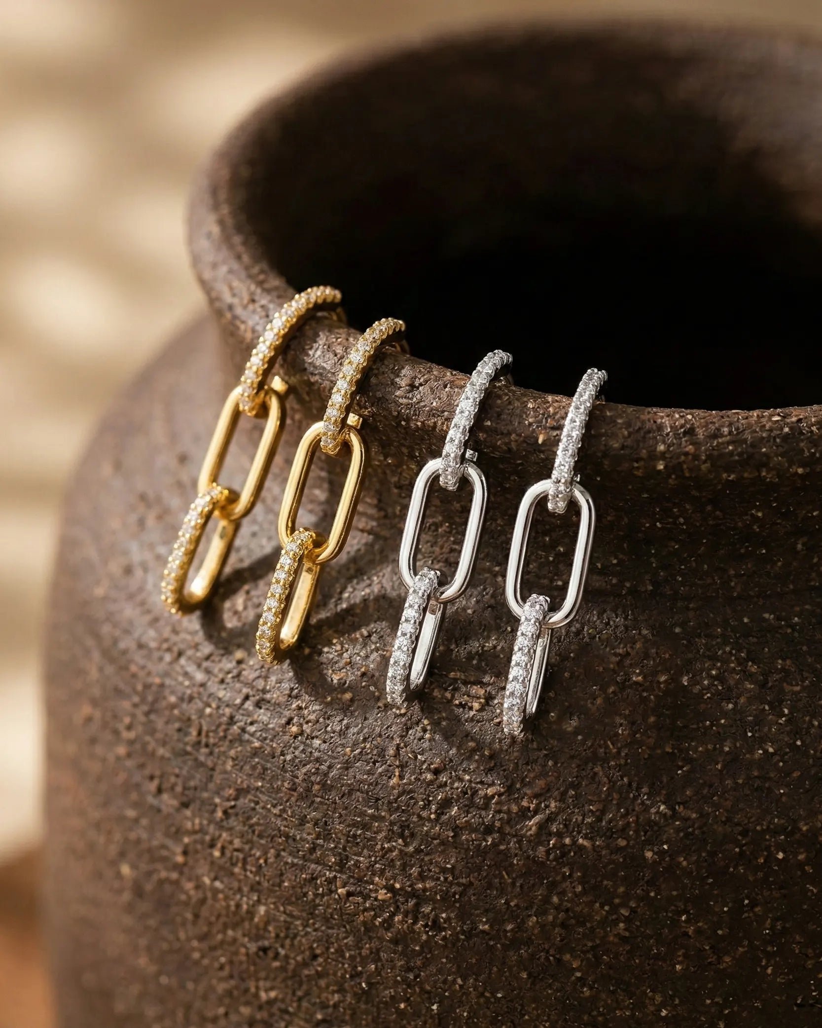 premium-quality-brooklyn-rectangular-link-earrings, durable-gold-plating-detail-europe, anniversary-gift-gold-paperclip-drops, refined-minimalist-jewelry-aesthetic, sustainable-silver-jewelry-brand-europe