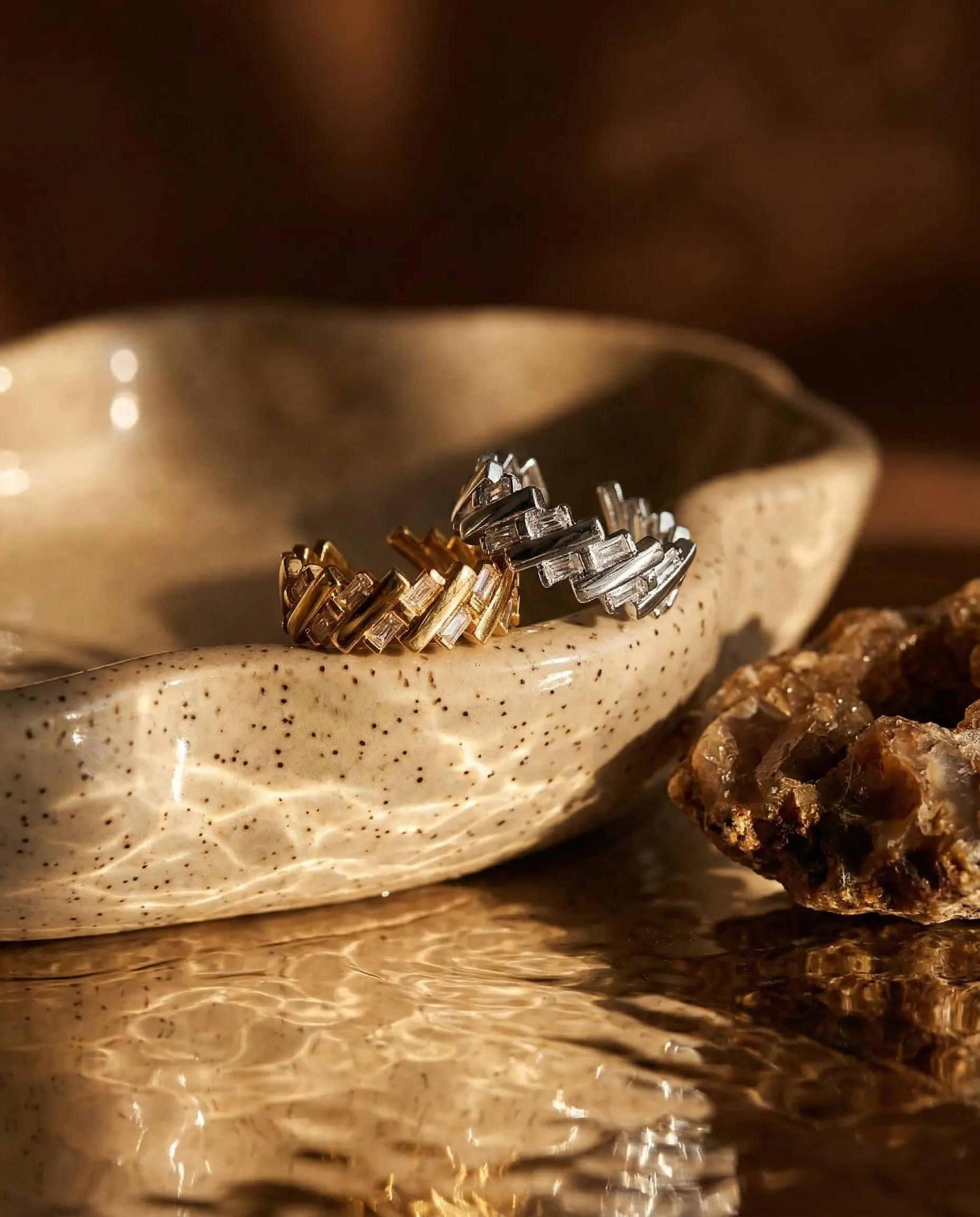 premium-quality-kaori-criss-cross-crystal-ring, durable-gold-plating-detail-europe, anniversary-gift-gold-statement-ring, refined-minimalist-architectural-aesthetic, sustainable-steel-jewelry-brand-europe