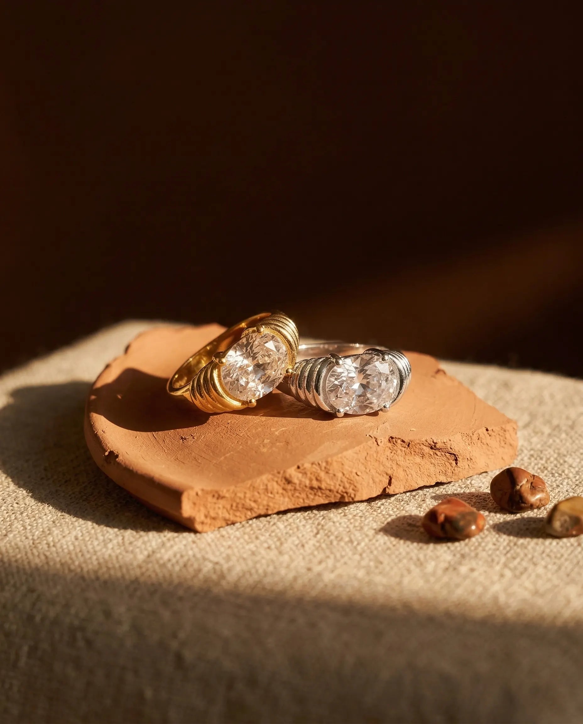 premium-quality-vilhena-shimmering-crystal-gold-ring, sterling-silver-detail-europe, anniversary-gift-bold-modern-jewelry, refined-minimalist-luxe-aesthetic, sustainable-silver-jewelry-brand-europe