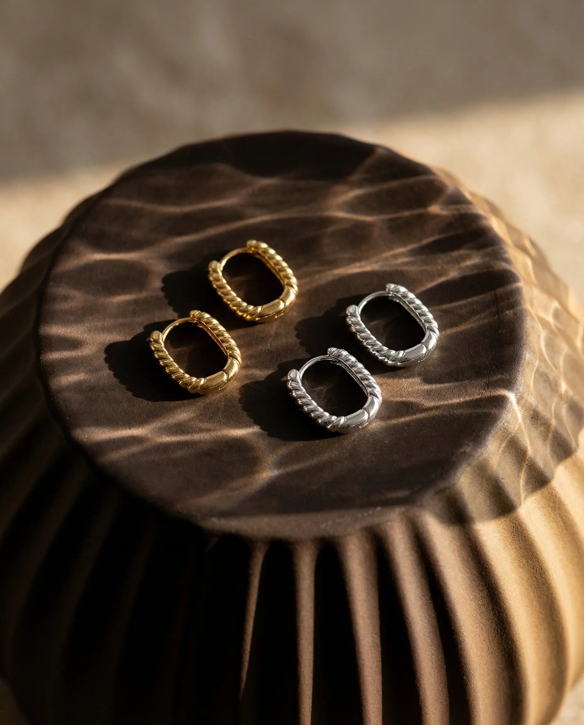 timeless-bold-aesthetic-mimi-beaded-hoops-gold-silver, 18k-gold-plating-finish-detail-textured-earrings, gift-ideas-for-women-elegant-gold-jewelry, luxury-boutique-jewelry-styling-europe