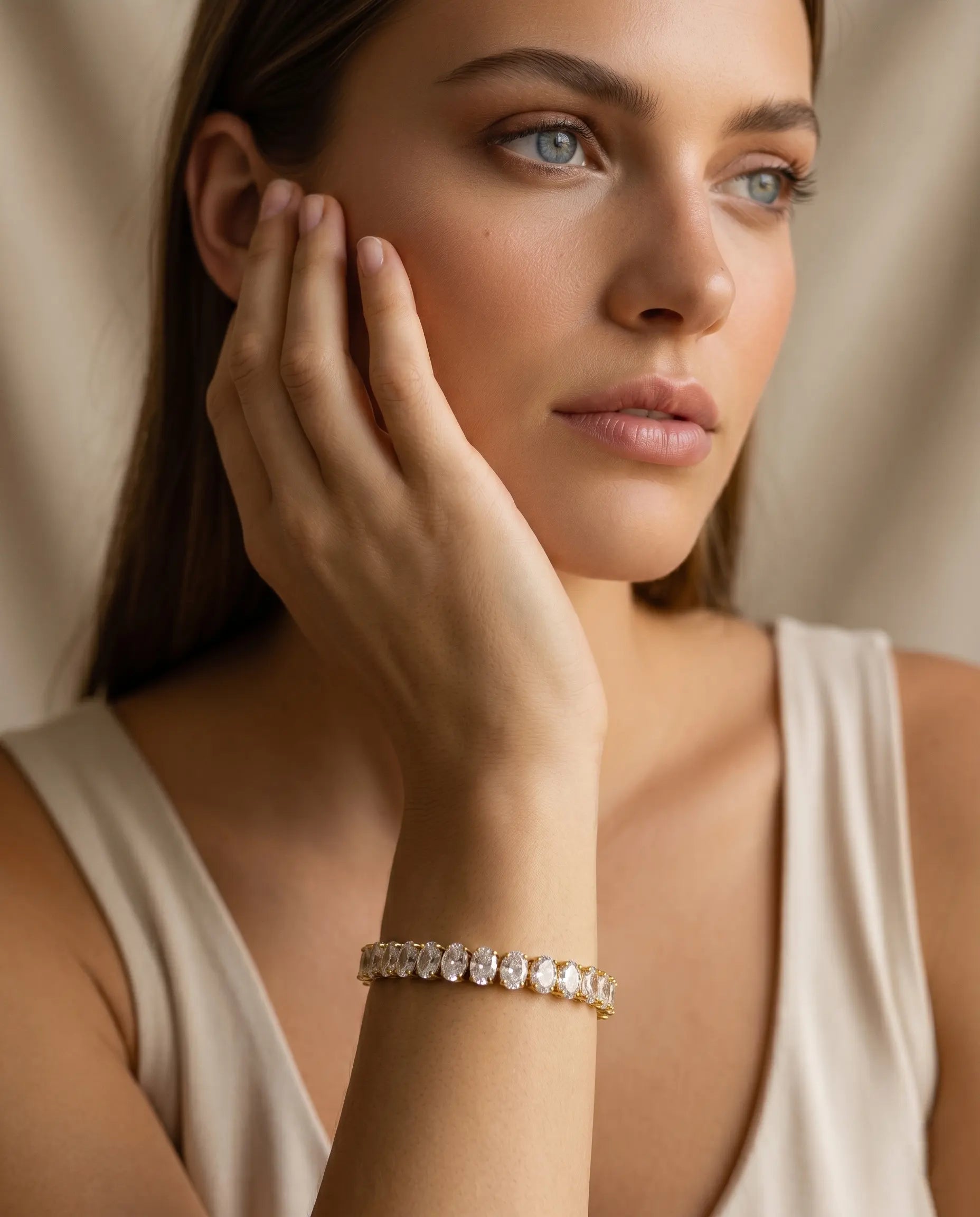 versatile-daily-wear-gold-breena-statement-bracelet, effortless-high-end-crystal-jewelry-style, minimalist-accessories-for-refined-look, classy-316l-steel-tennis-bracelet-lifestyle, senya-jewelry-breena-collection