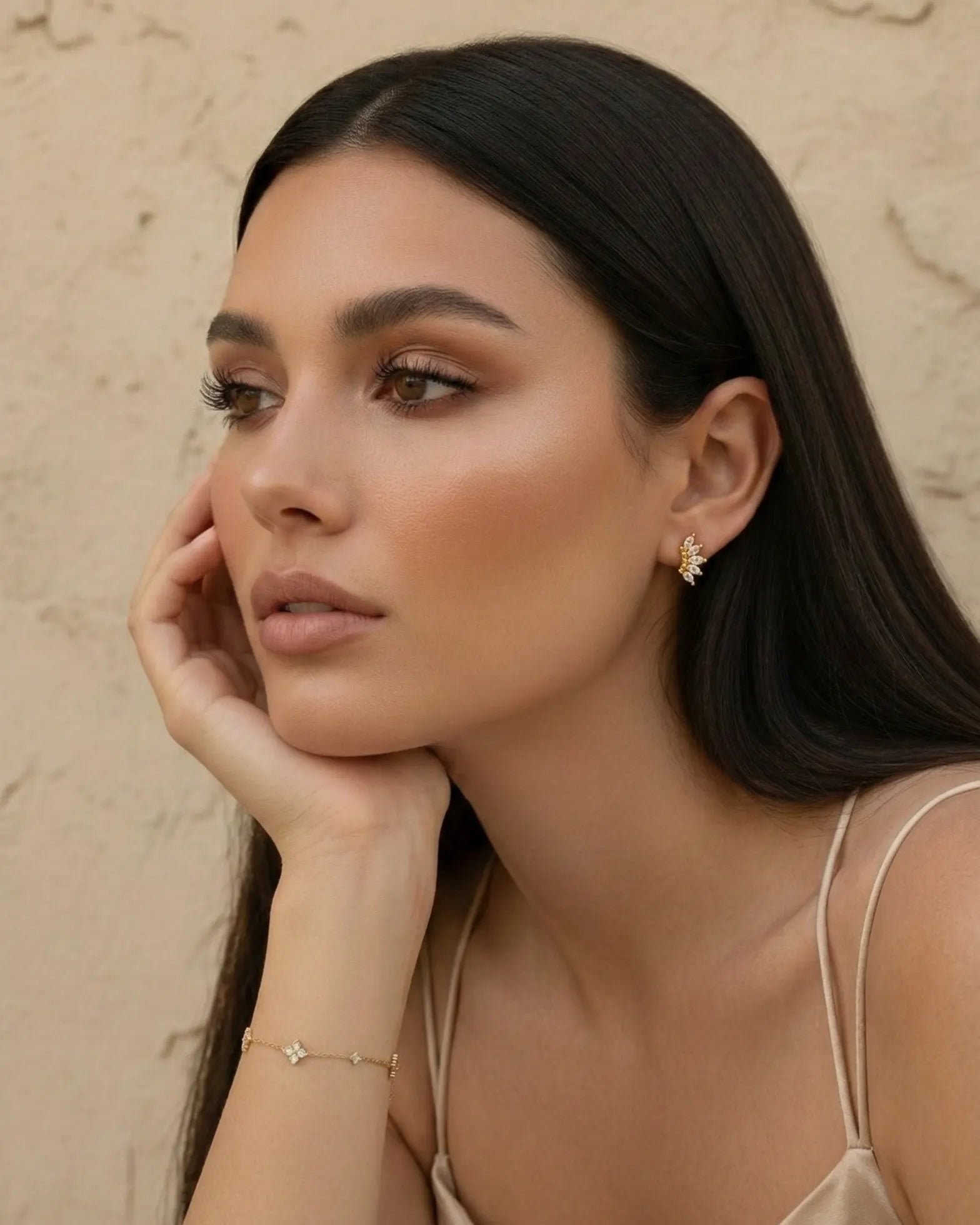 versatile-daily-wear-gold-starburst-huggies, effortless-elegance-jewelry-style, minimalist-accessories-for-sophisticated-look, classy-925-silver-marquise-earrings, high-shine-laynie-collection-earrings