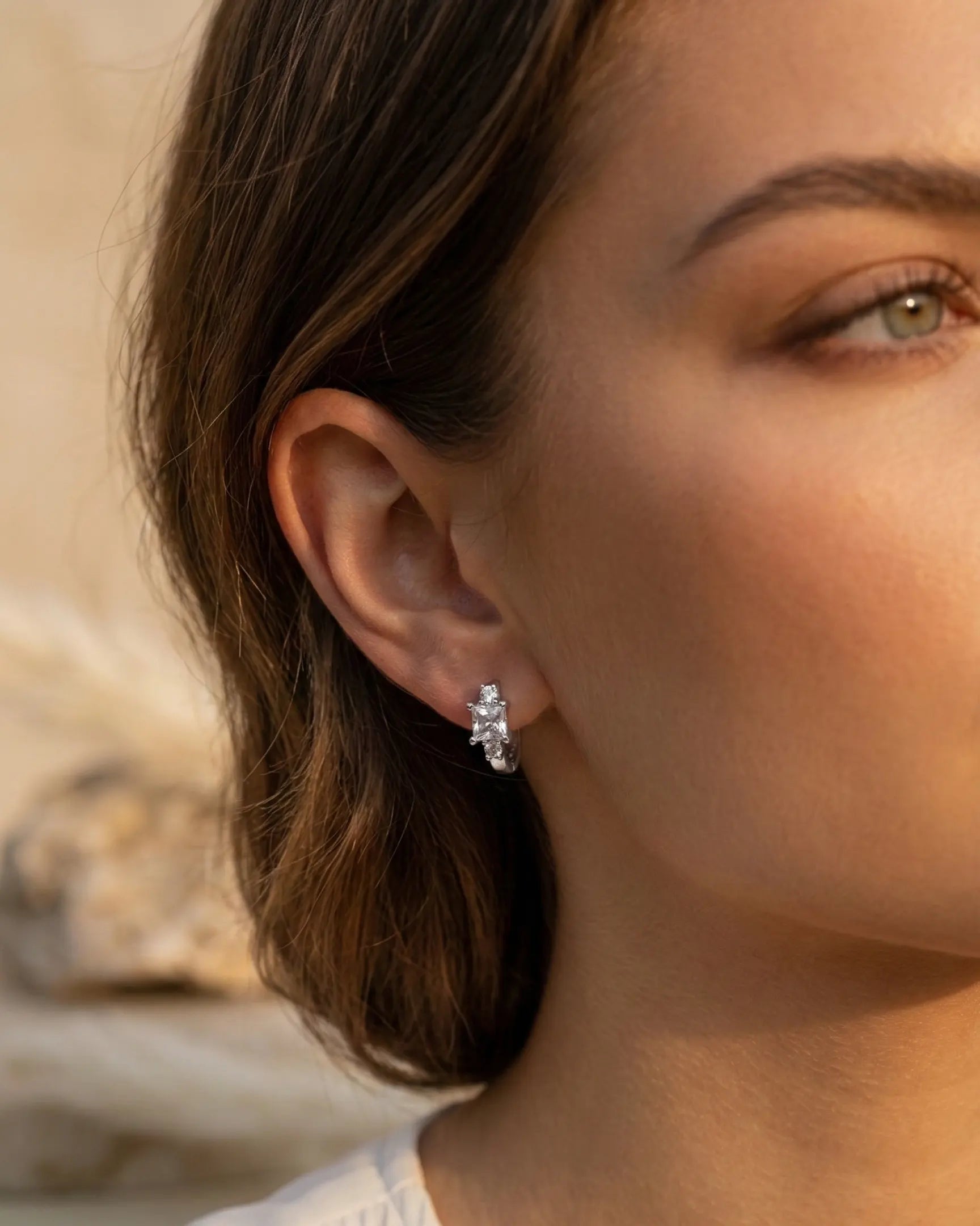 versatile-daily-wear-silver-cassie-geometric-earrings, effortless-elegance-jewelry-style-lifestyle, minimalist-accessories-for-modern-look, classy-925-silver-huggie-hoops-lifestyle, senya-jewelry-cassie-collection